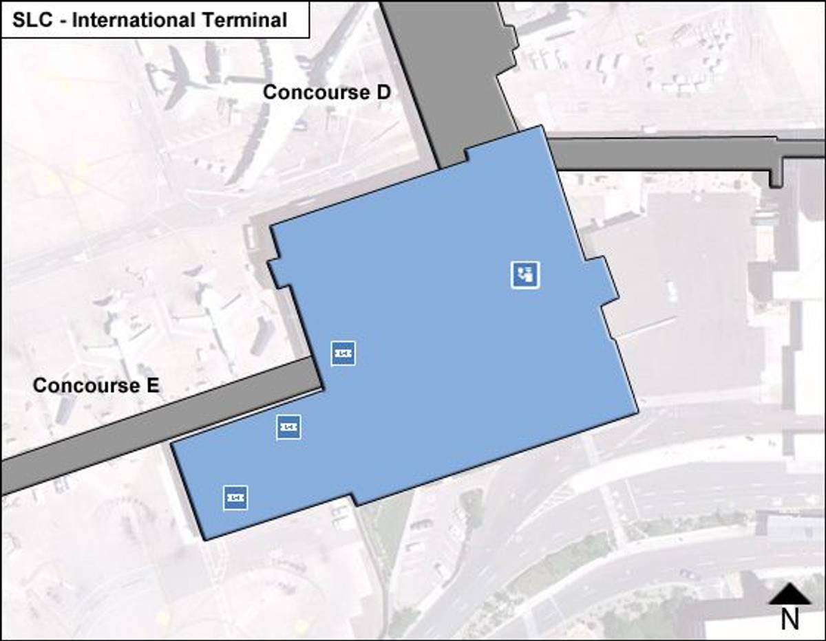 Salt Lake City Airport Map Slc Terminal Guide