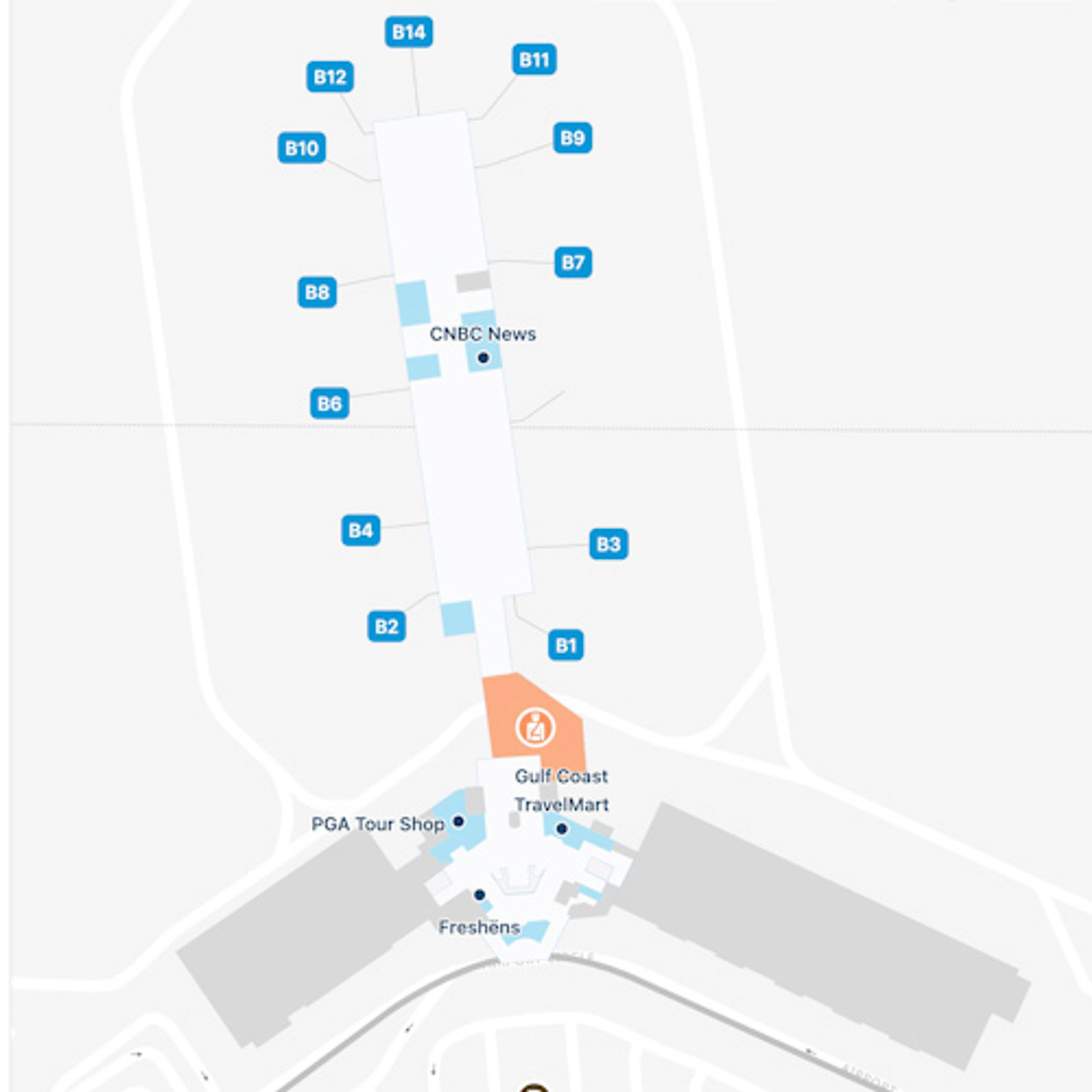 Sarasota Airport Main Terminal Map