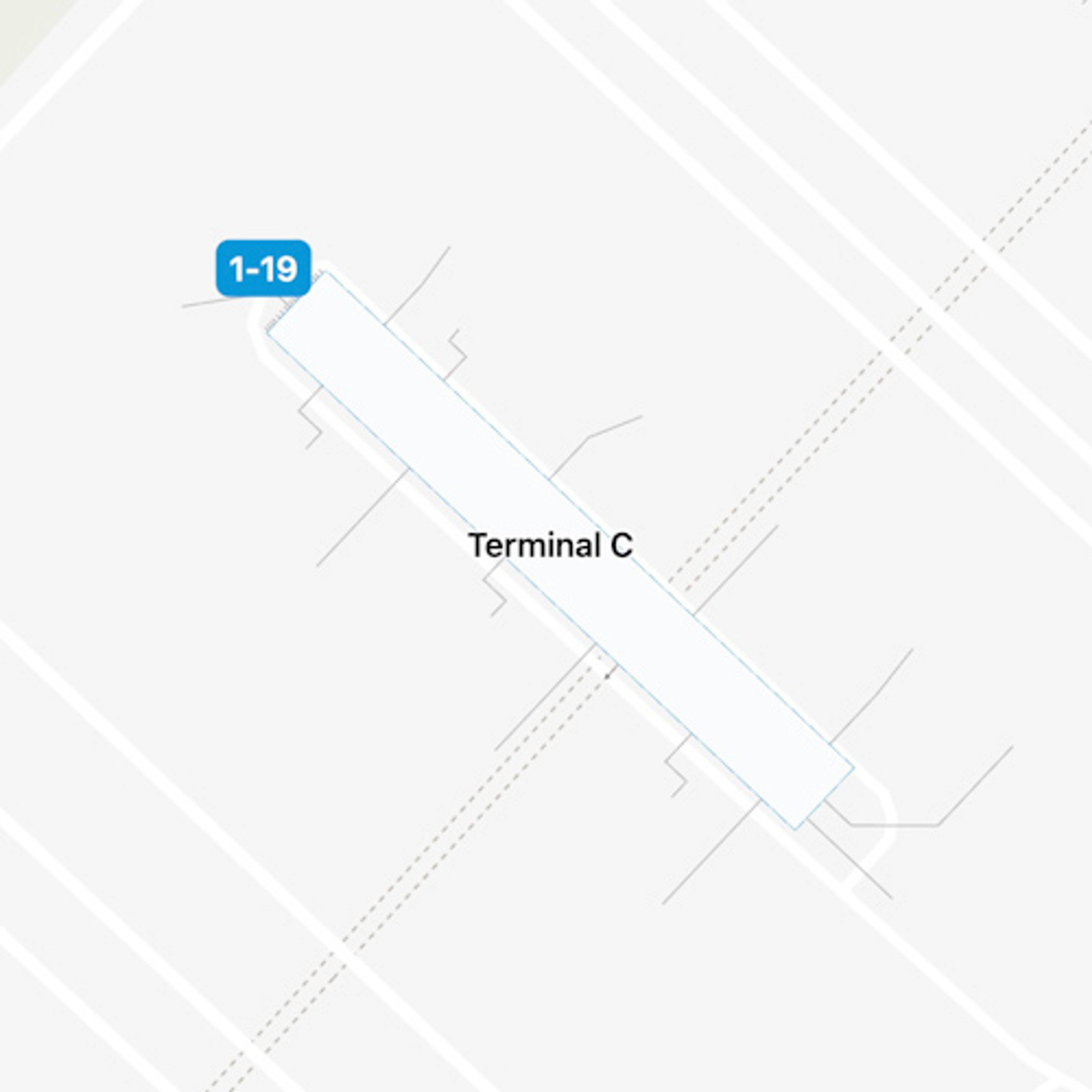 Essex, UK Airport Terminal C Map