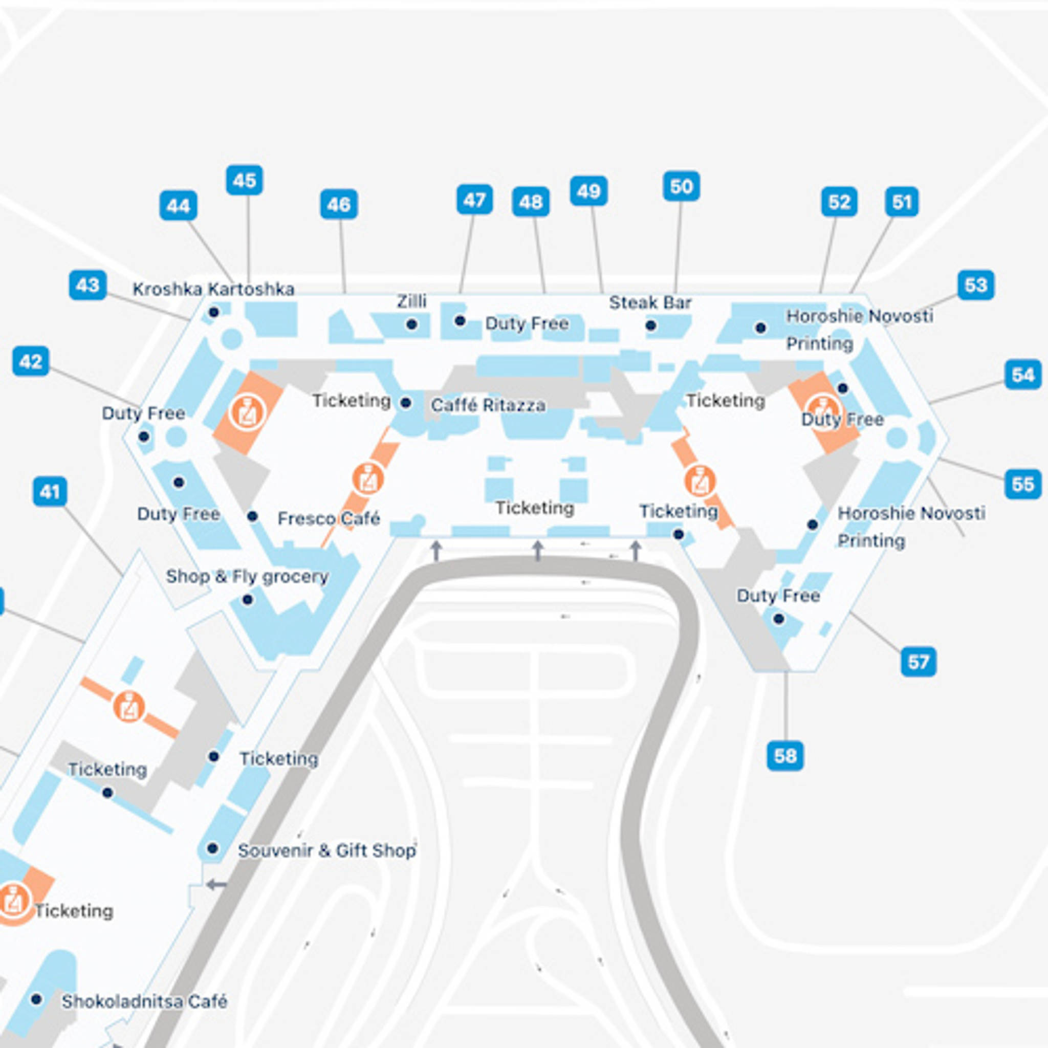 Moscow Sheremetyevo Airport Map | SVO Terminal Guide