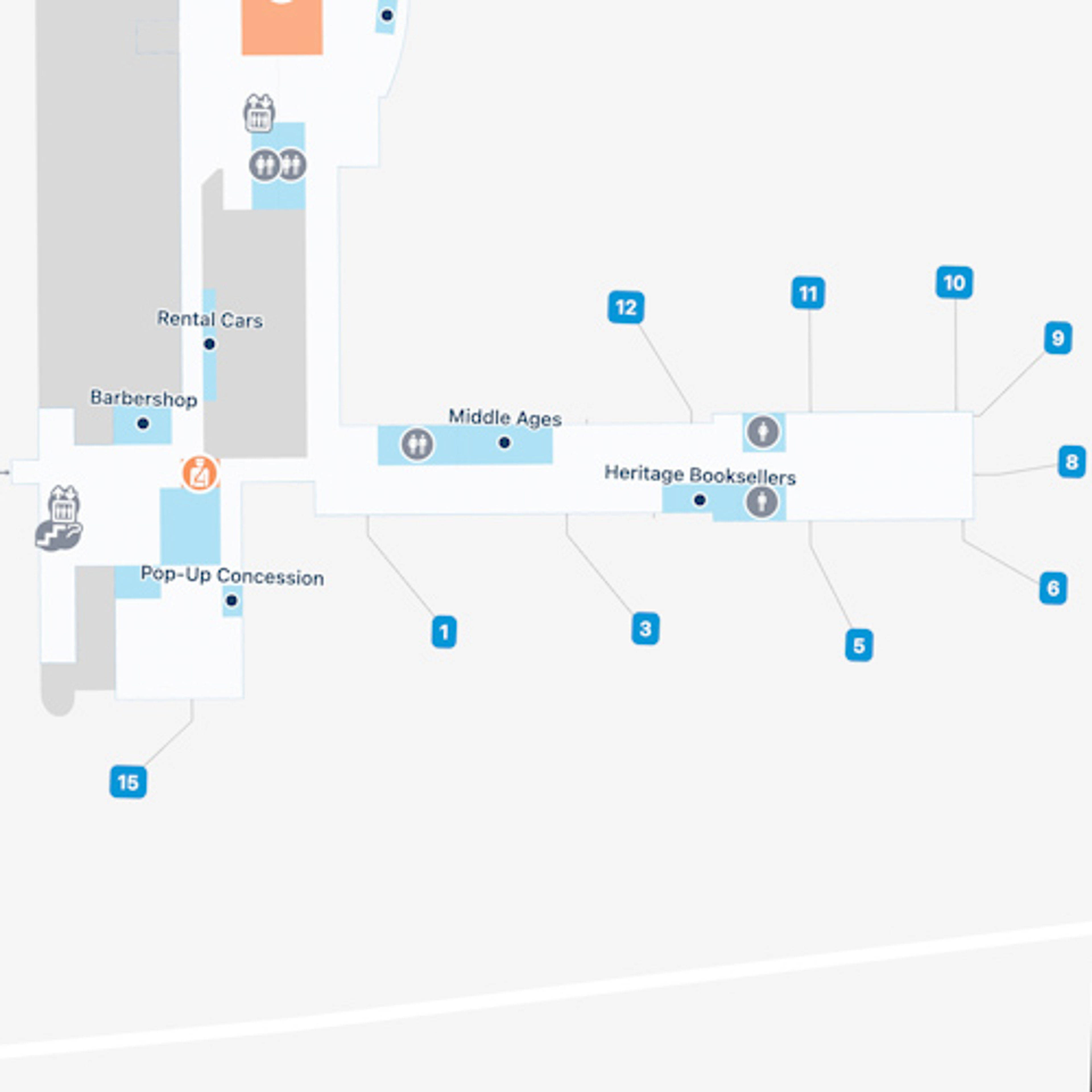 Syracuse Hancock Airport Map  SYR Terminal Guide