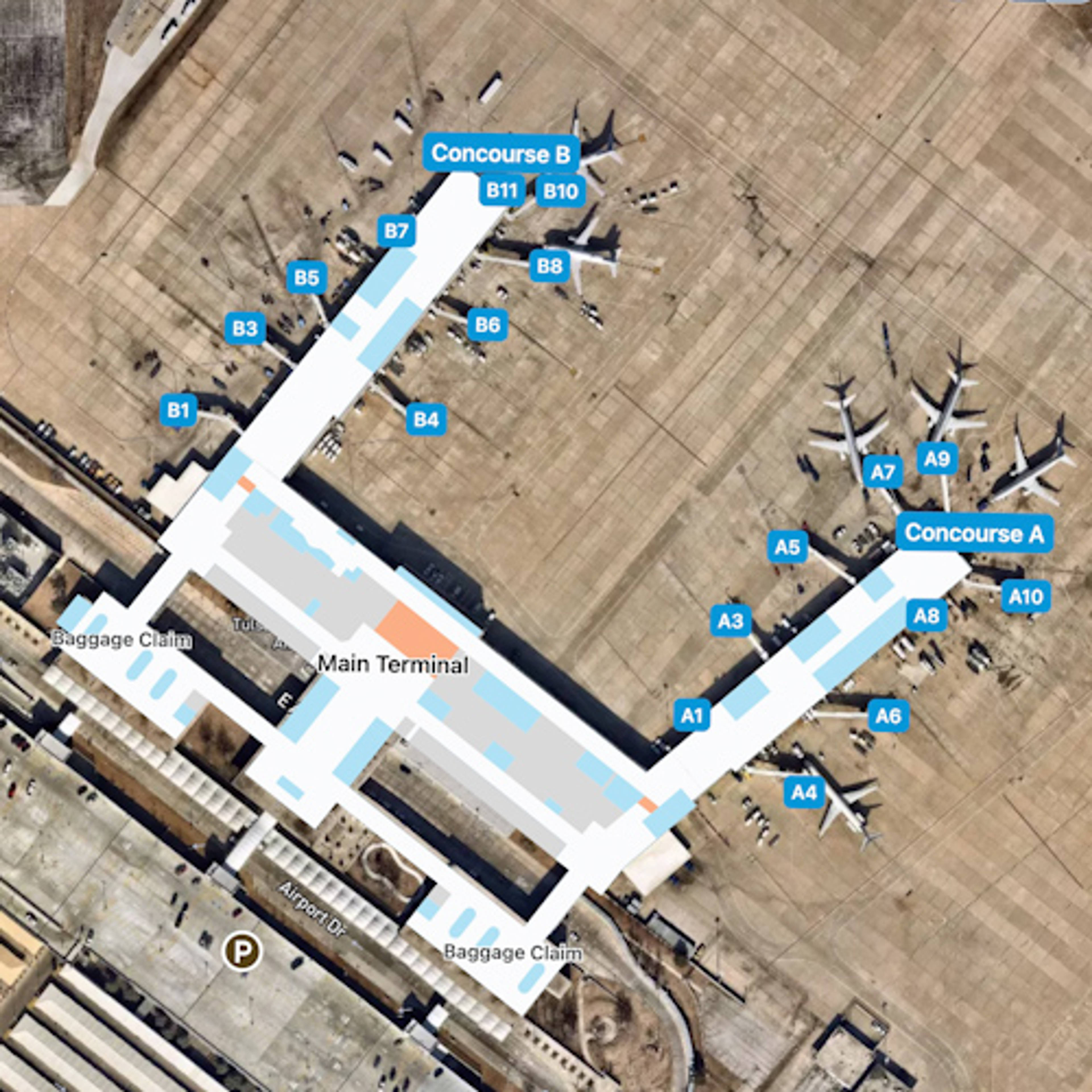 Tulsa Airport Map | TUL Terminal Guide