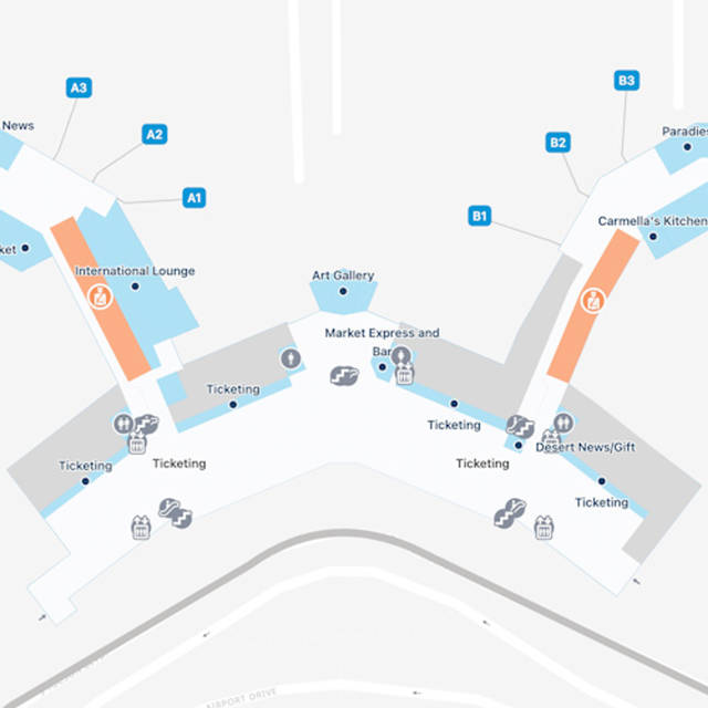 Tucson Airport Map | TUS Terminal Guide