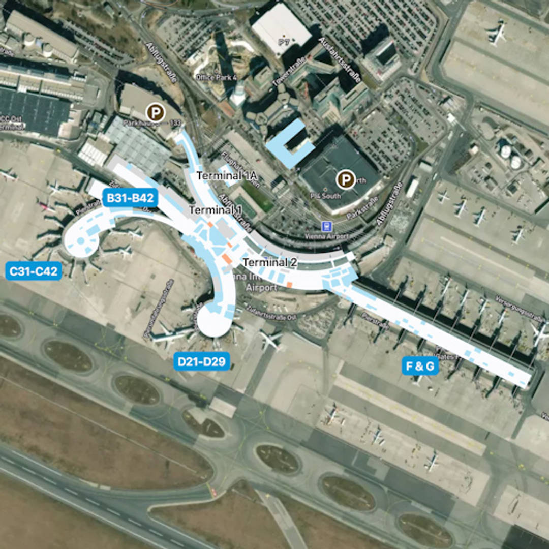 Vienna International Airport Map VIE Terminal Guide
