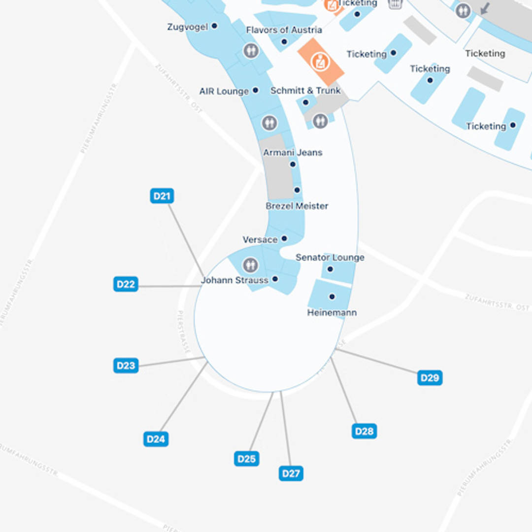 Vienna International Airport Map | VIE Terminal Guide