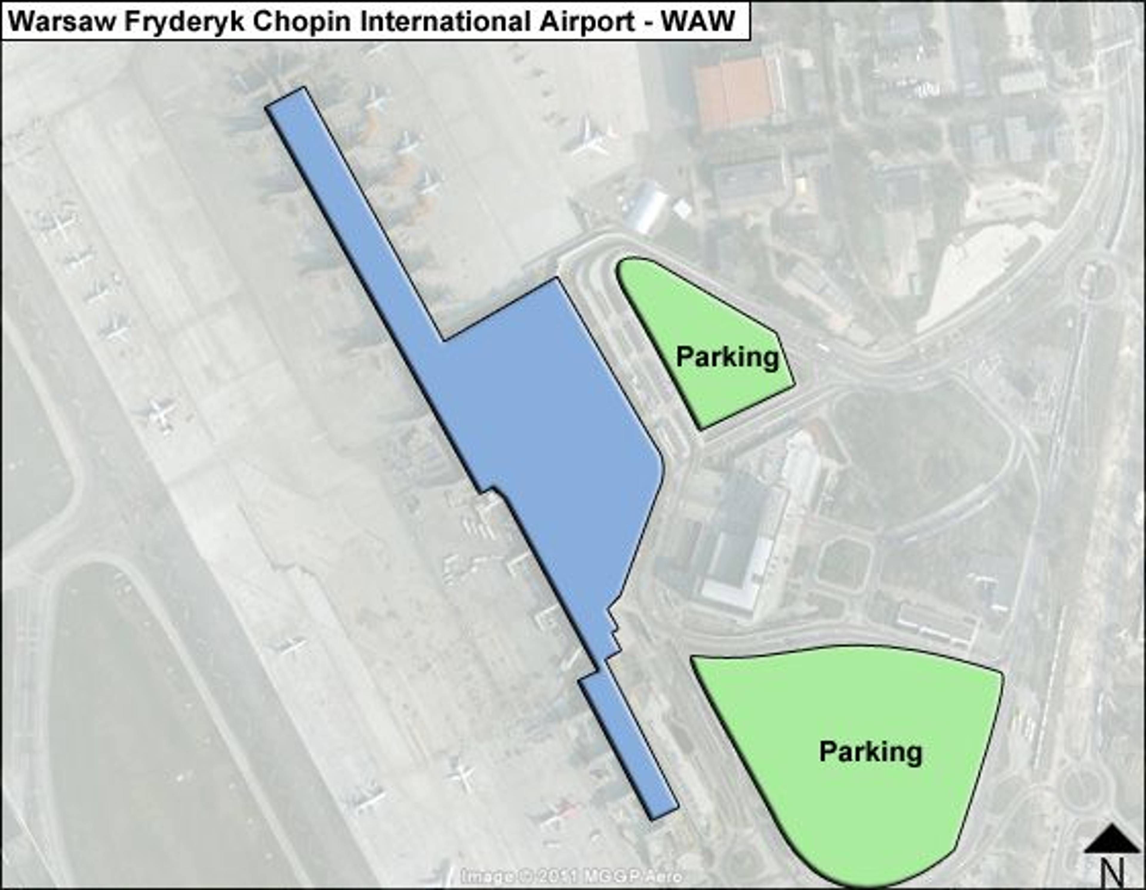 Ocesi - Warsaw Airport Overview Map