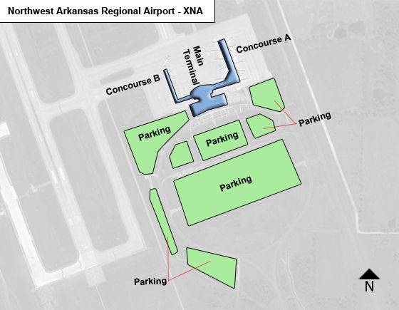 Bentonville XNA Airport Restaurants Stores   Northwest Arkansas Regional Airport XNA Terminal Map 