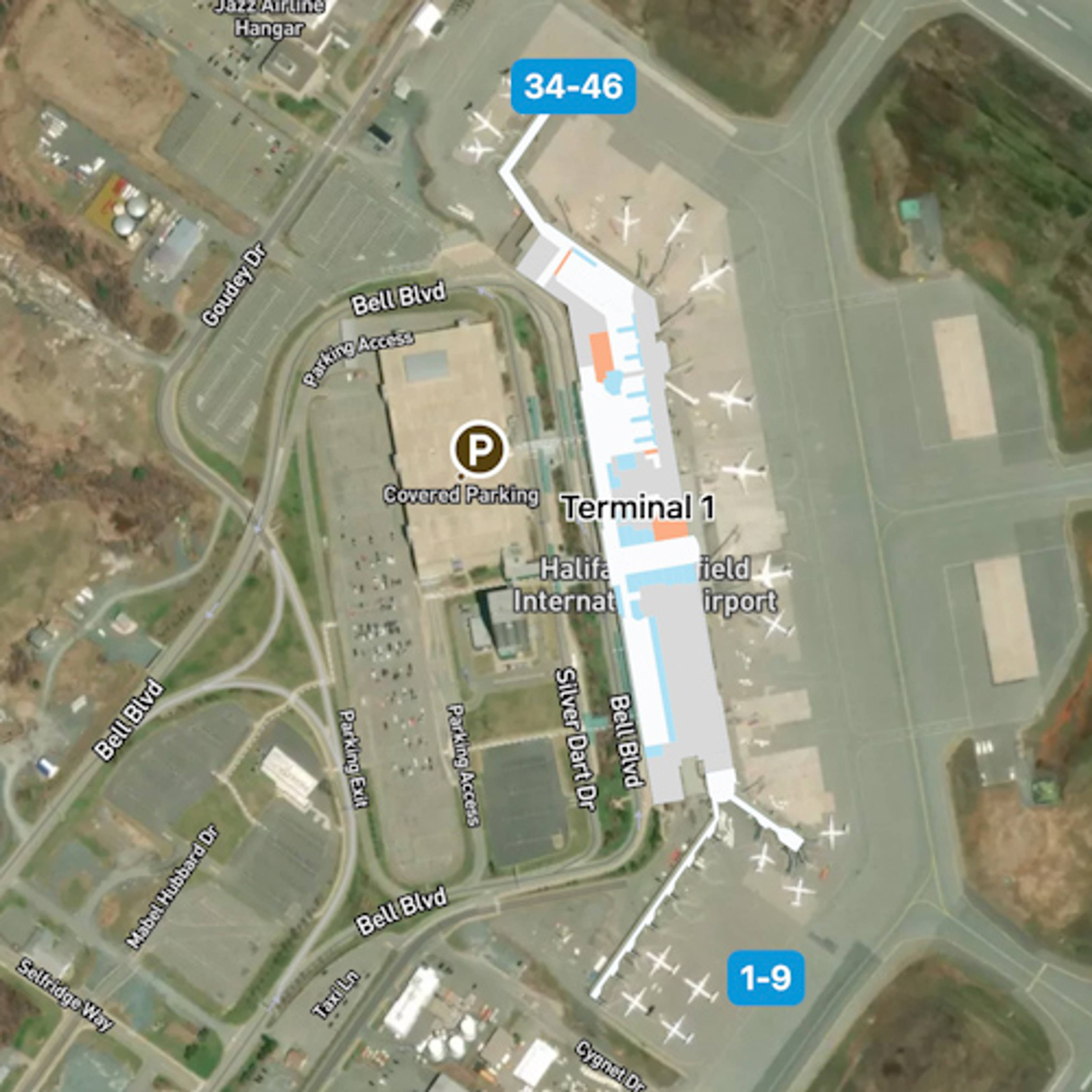 Halifax Airport Map YHZ Terminal Guide