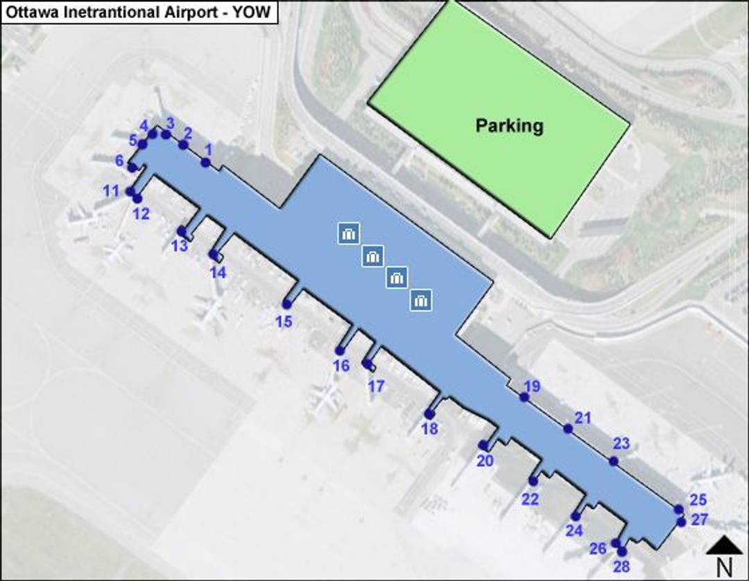 Ottawa YOW Airport Restaurants & Stores