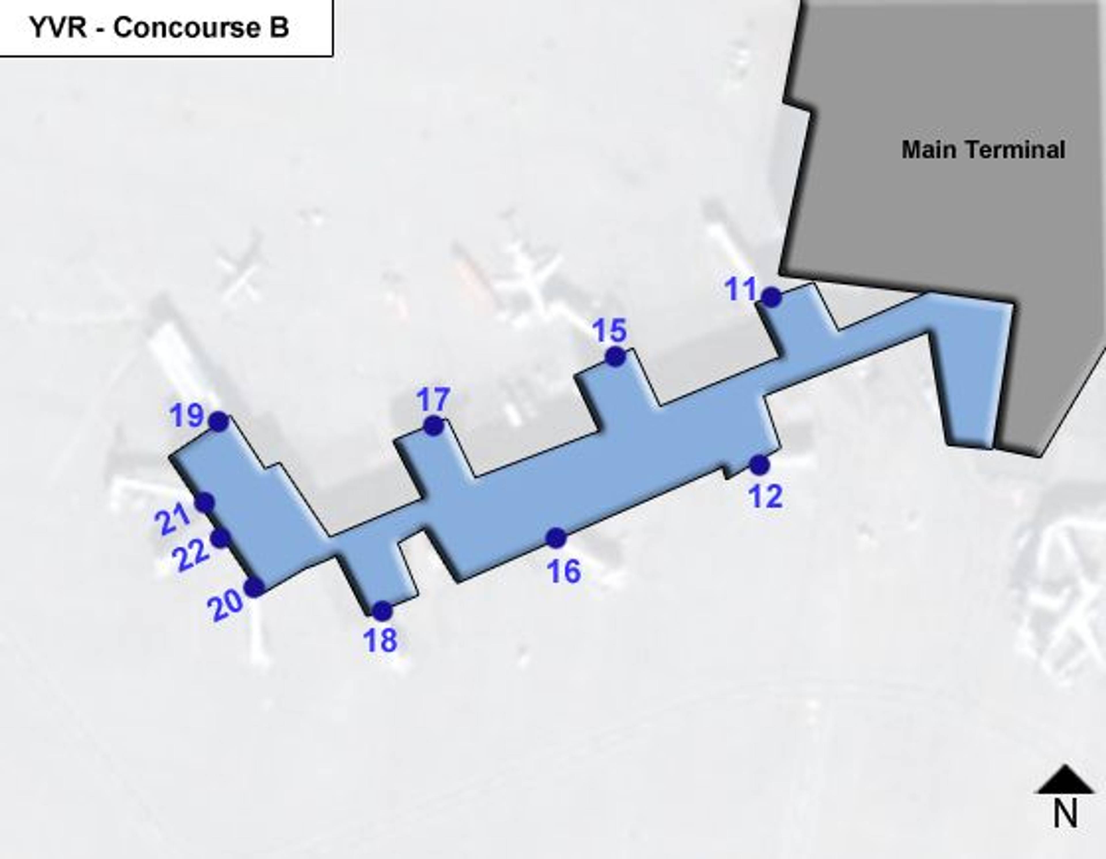 Richmond Airport Concourse B Map