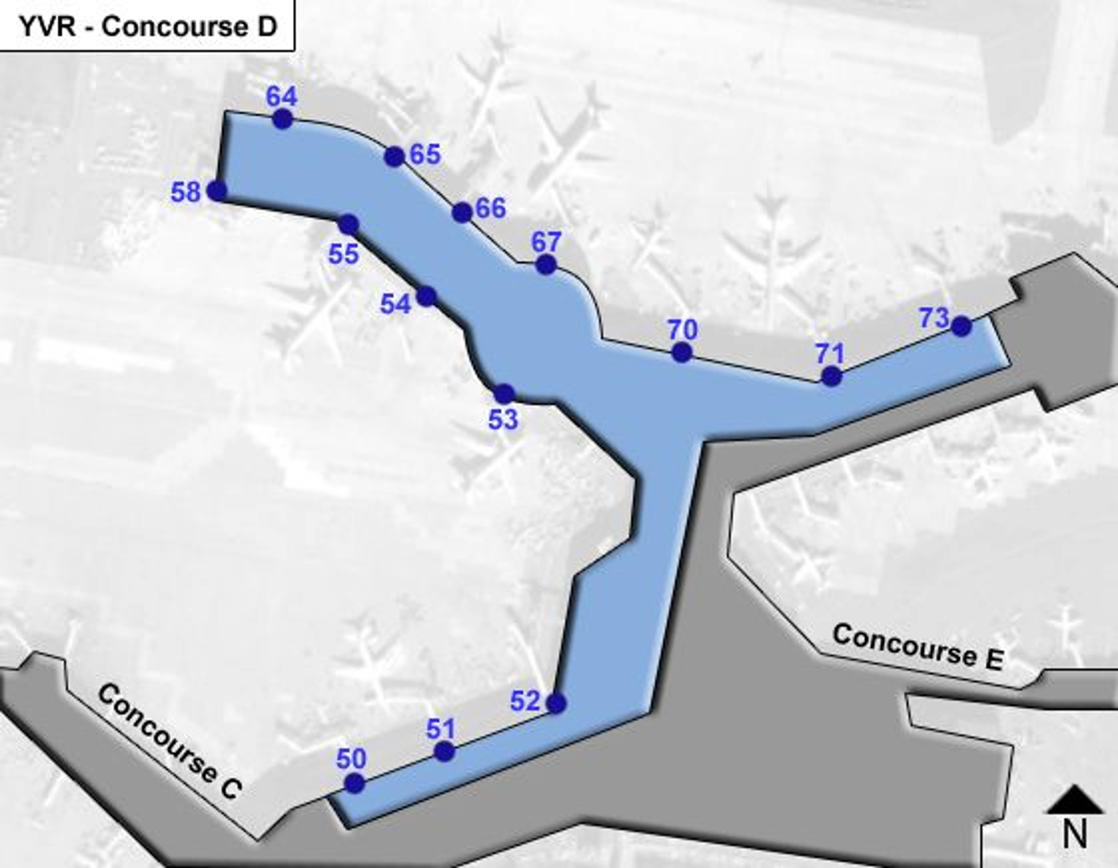 Richmond Airport Concourse D Map