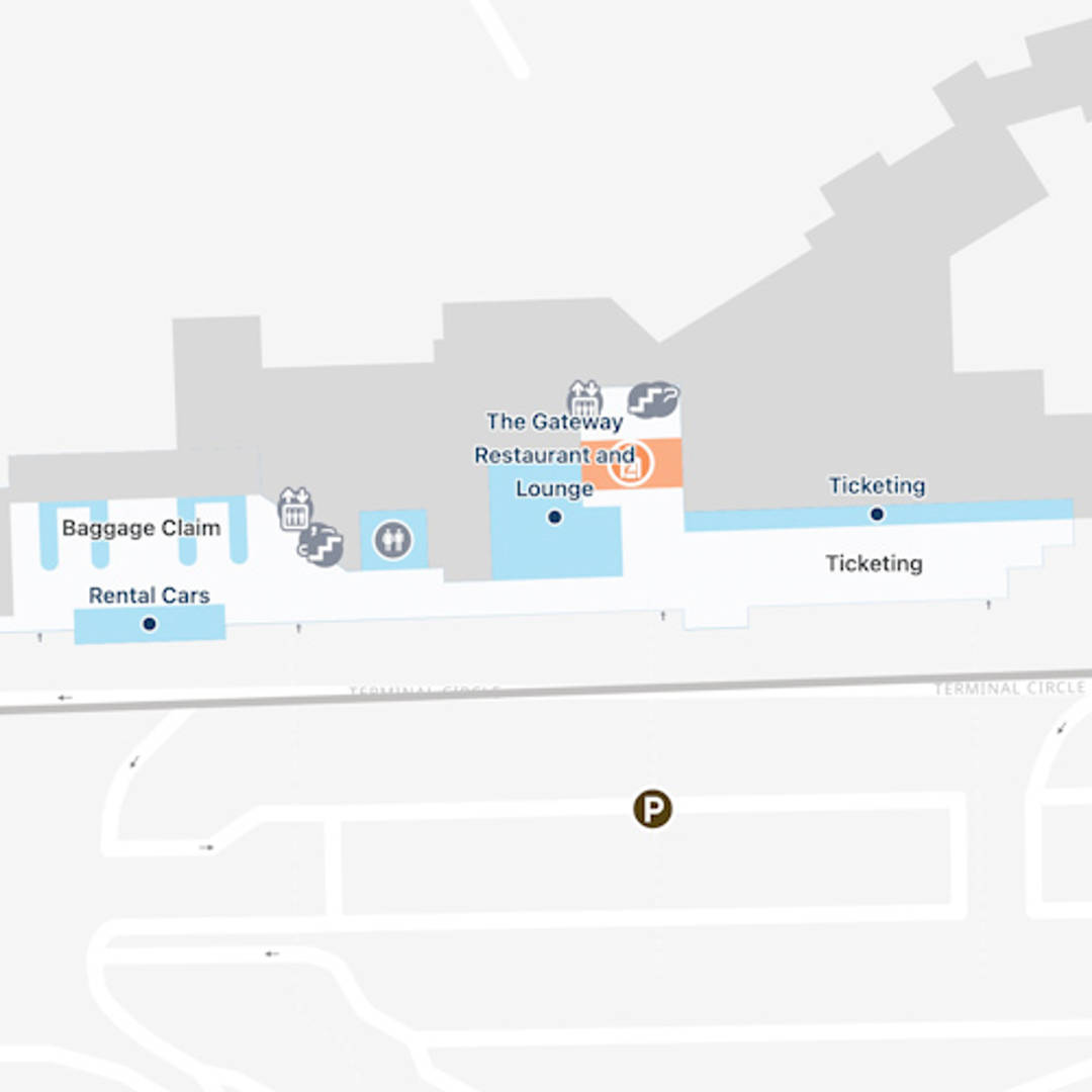 Billings Logan Airport BIL Main Terminal Map   Billings Logan BIL Main Terminal 