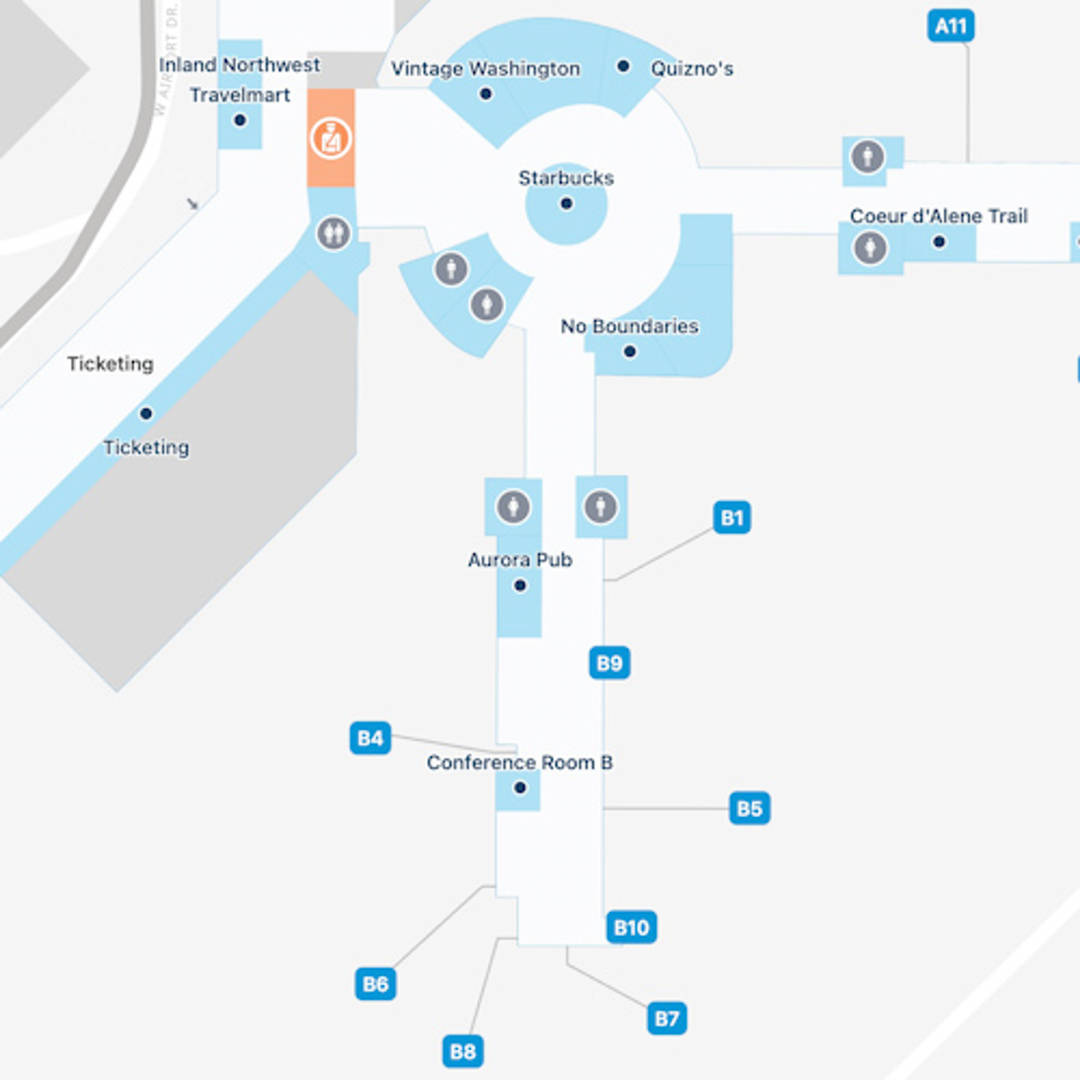 Spokane Airport Map: Guide to GEG's Terminals - iFLY