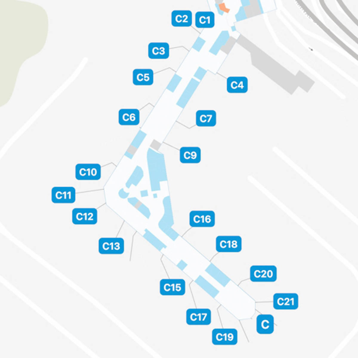 Nashville Airport Concourse C Map & Guide