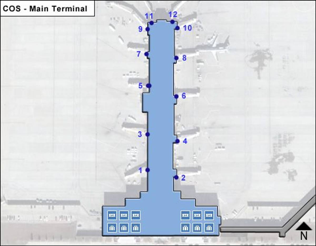 Colorado Springs Airport Map: Guide to COS's Terminals