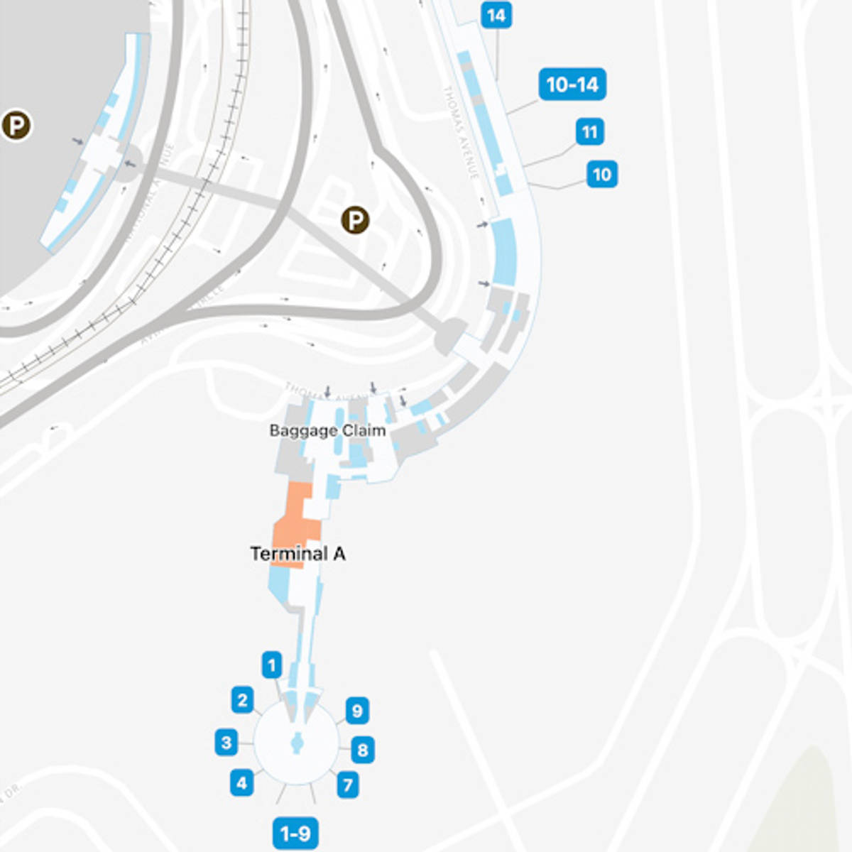 Reagan National Airport Map Guide to DCA's Terminals