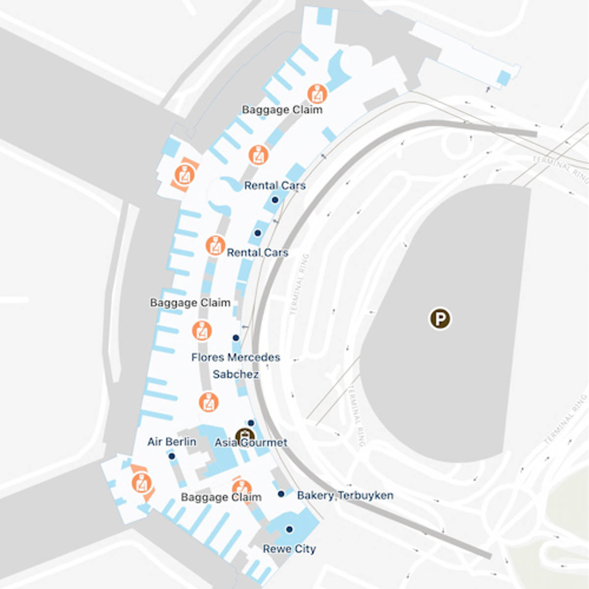 Dusseldorf Airport Map Guide to DUS