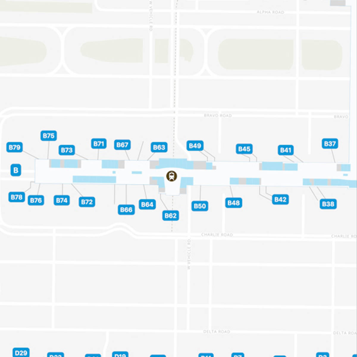 Washington Dulles Airport Concourse B Map & Guide