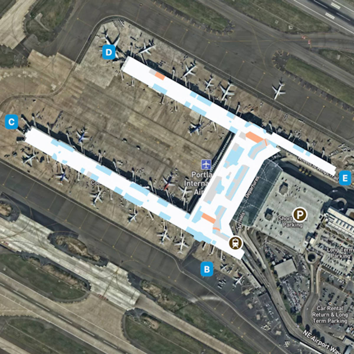 Portland Airport Map Guide to PDX's Terminals