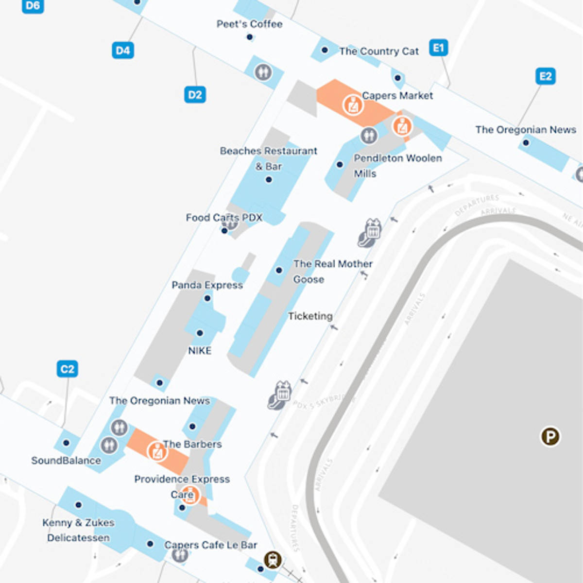 Portland Airport Map: Guide to PDX's Terminals