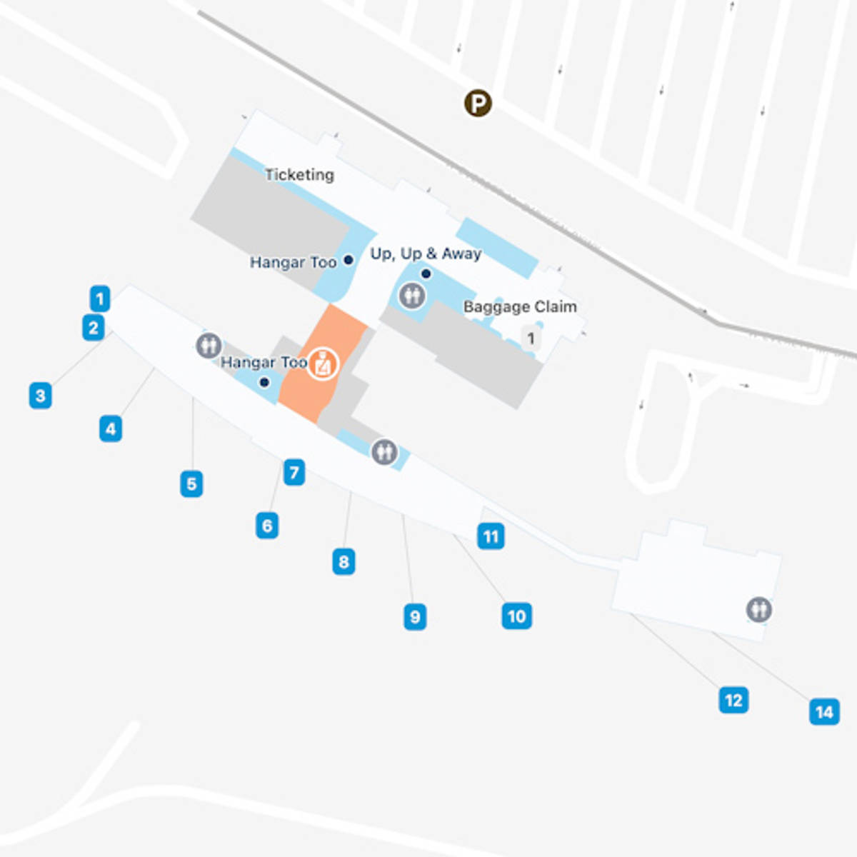 Peoria Airport Main Terminal Interactive Map & Guide