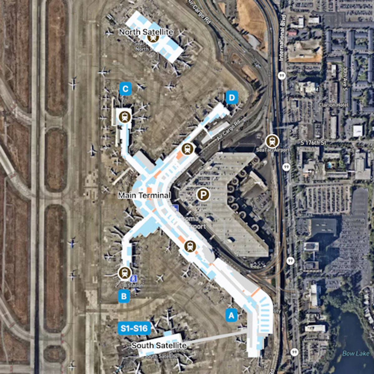 Seattle Airport Map Guide to SEA's Terminals