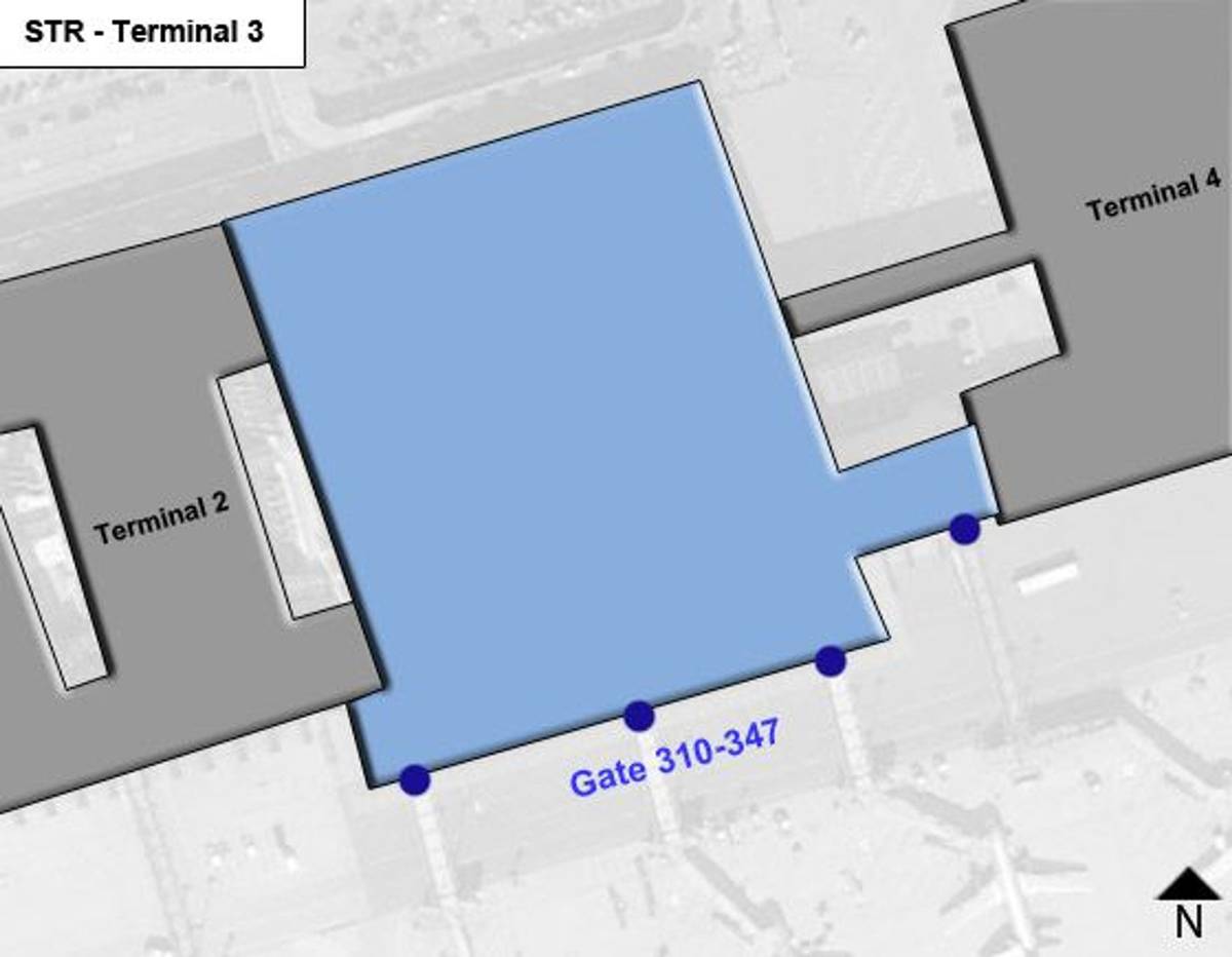 Flughafen Stuttgart Plan Terminal 3 www.ifly.com