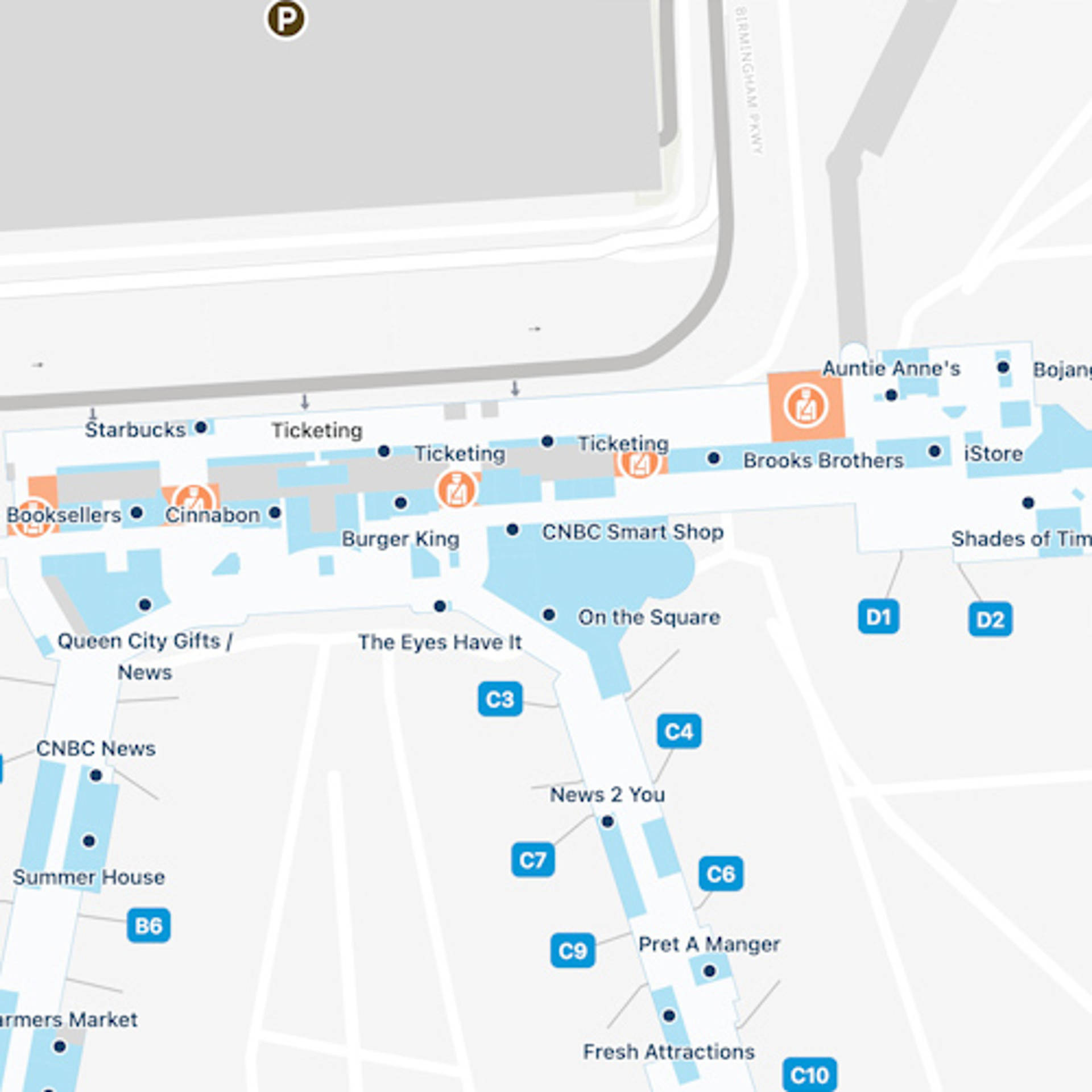 charlotte-douglas-airport-map-clt-terminal-guide