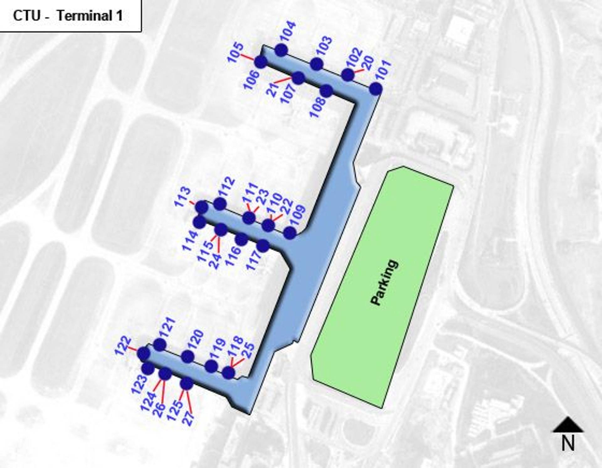 Chengdu Airport Terminal 1 Map & Guide