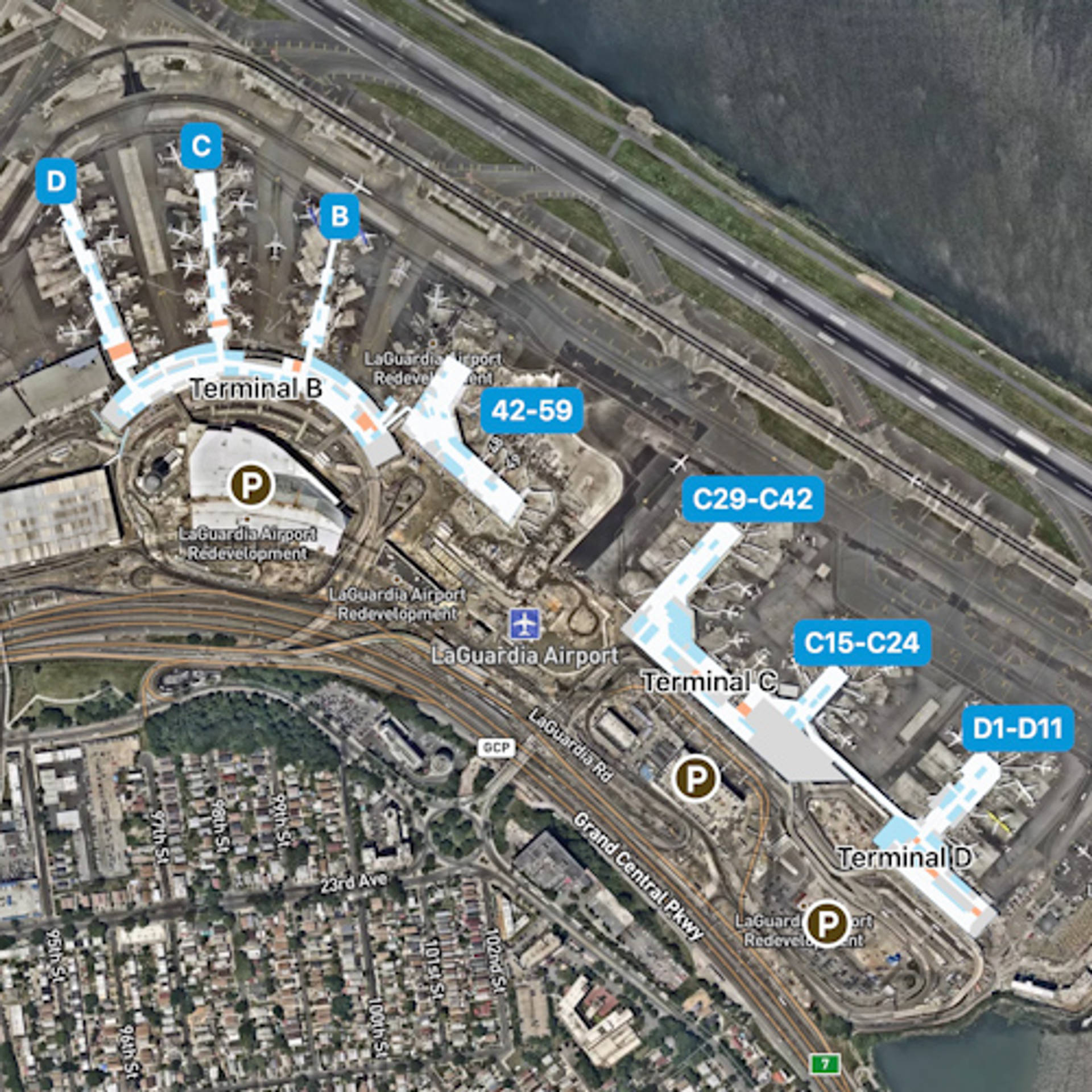 La Guardia Airport Map Guide to LGA's Terminals