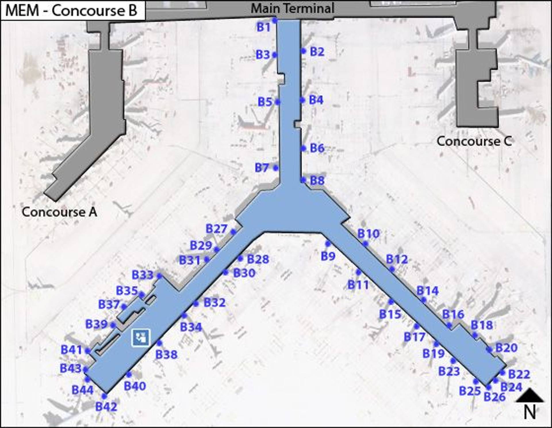 Mem Terminal Memphis Airport Map: Guide to MEM's Terminals - iFLY