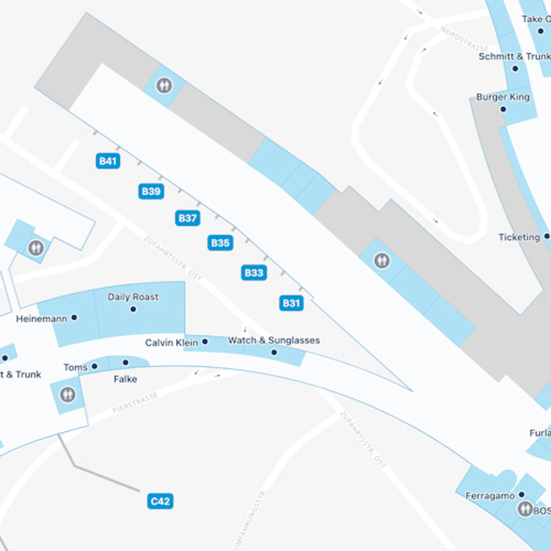 Vienna Airport Terminal B Map & Guide