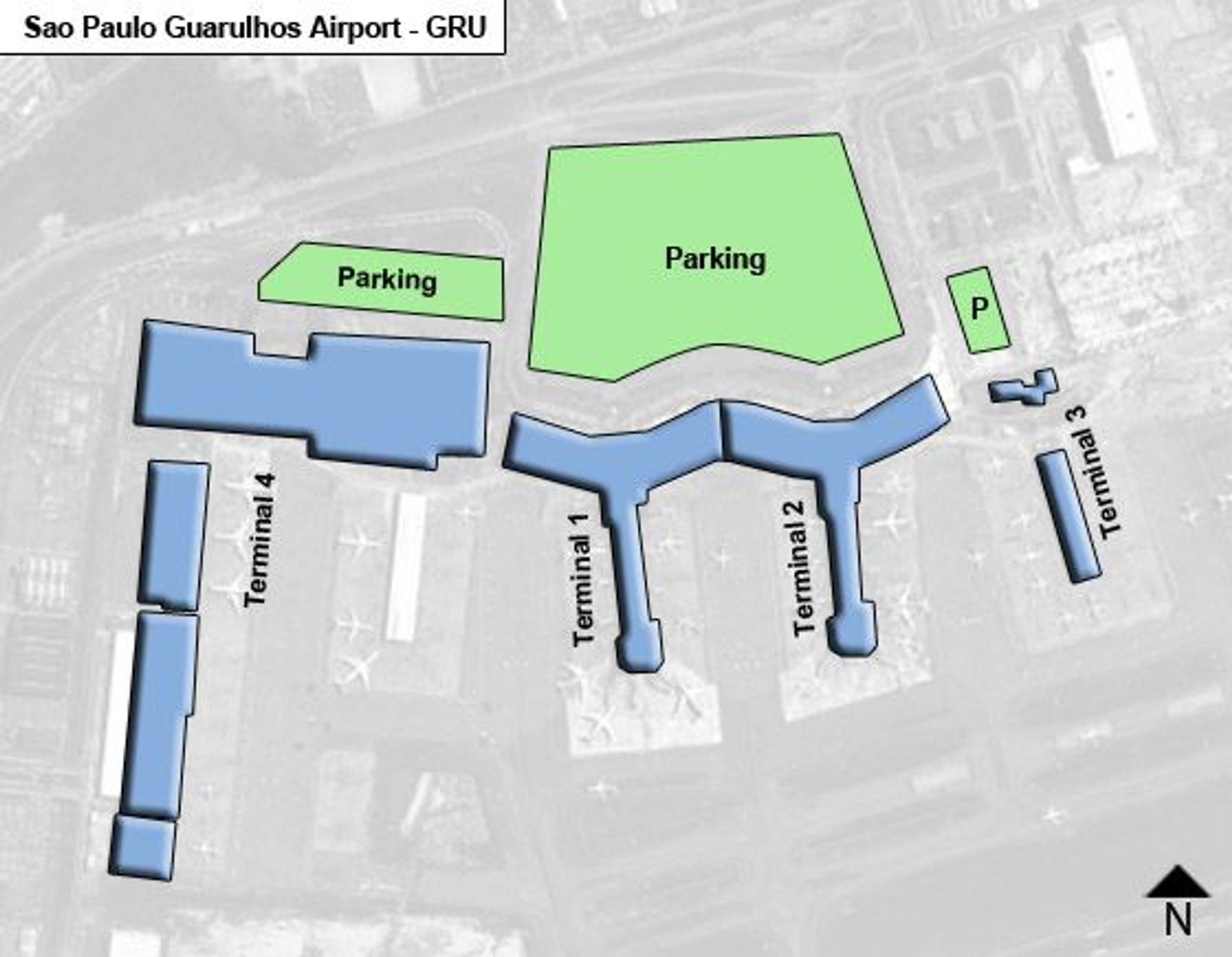 Sao Paulo Guarulhos Terminal 2 Map