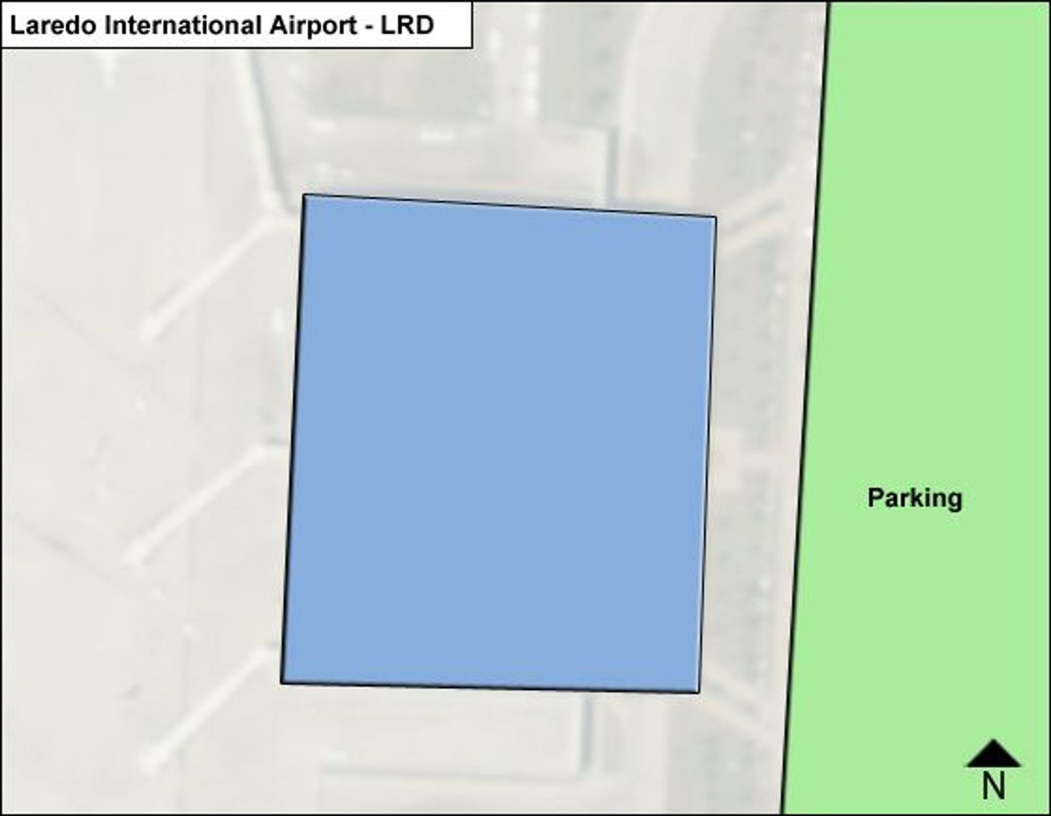 Laredo Airport LRD Terminal Overview Map