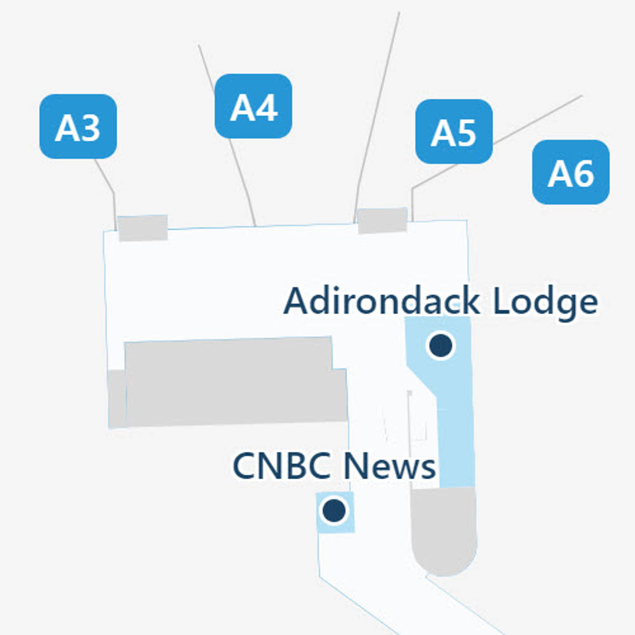 Albany Airport ALB Concourse A Map