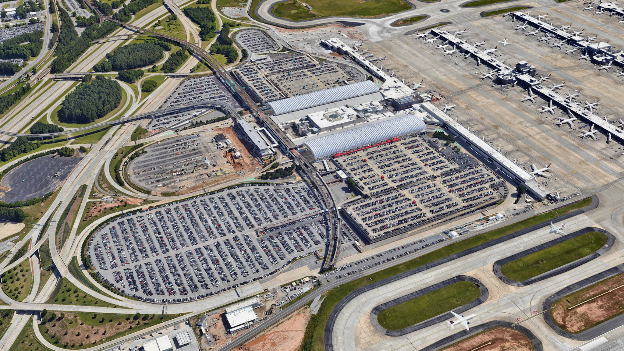  Aerial View of Atlanta Airport Parking