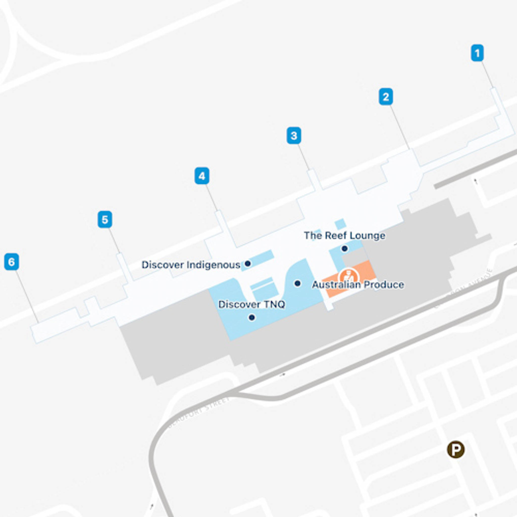 Cairns Airport CNS International Map