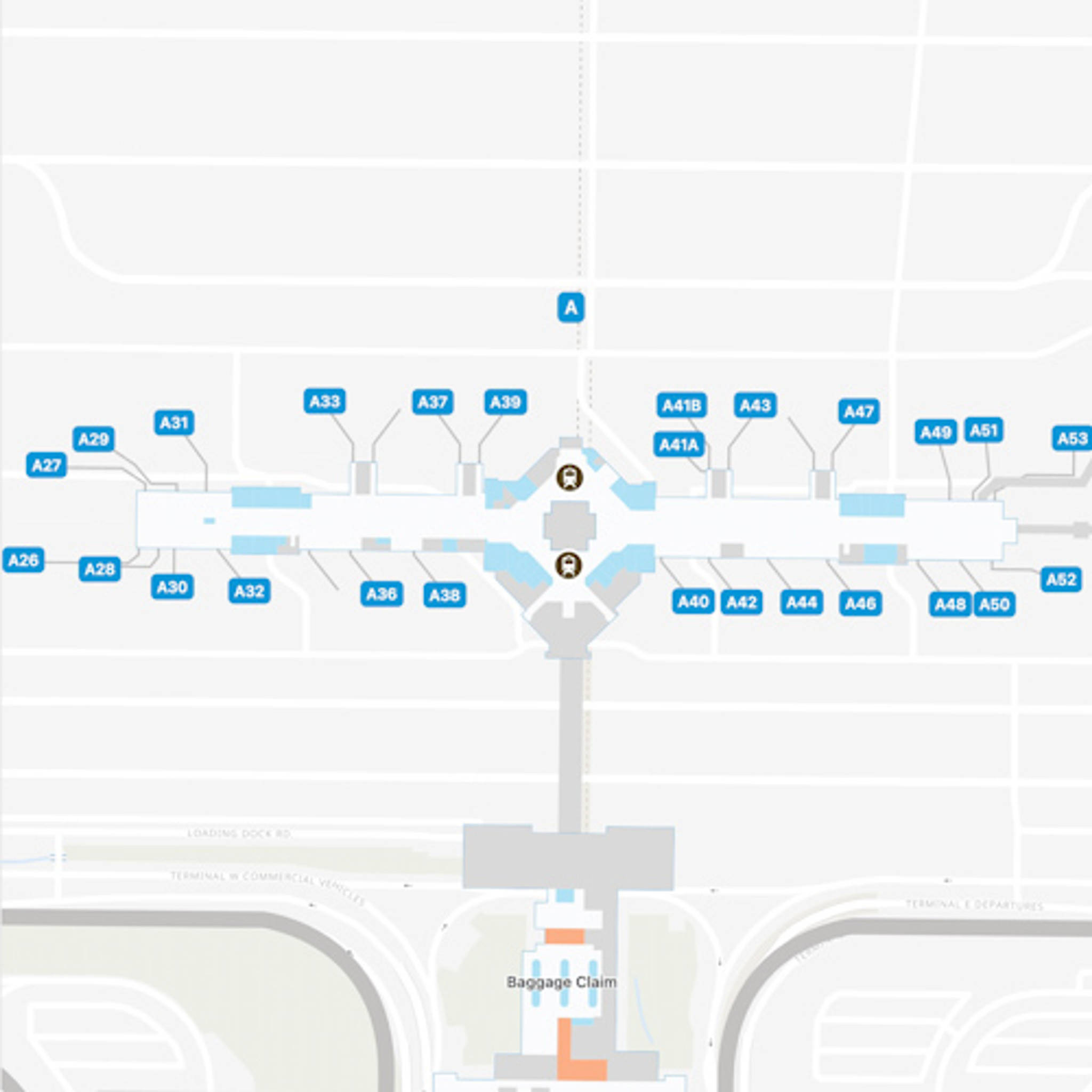 Denver Airport DEN Concourse A Map