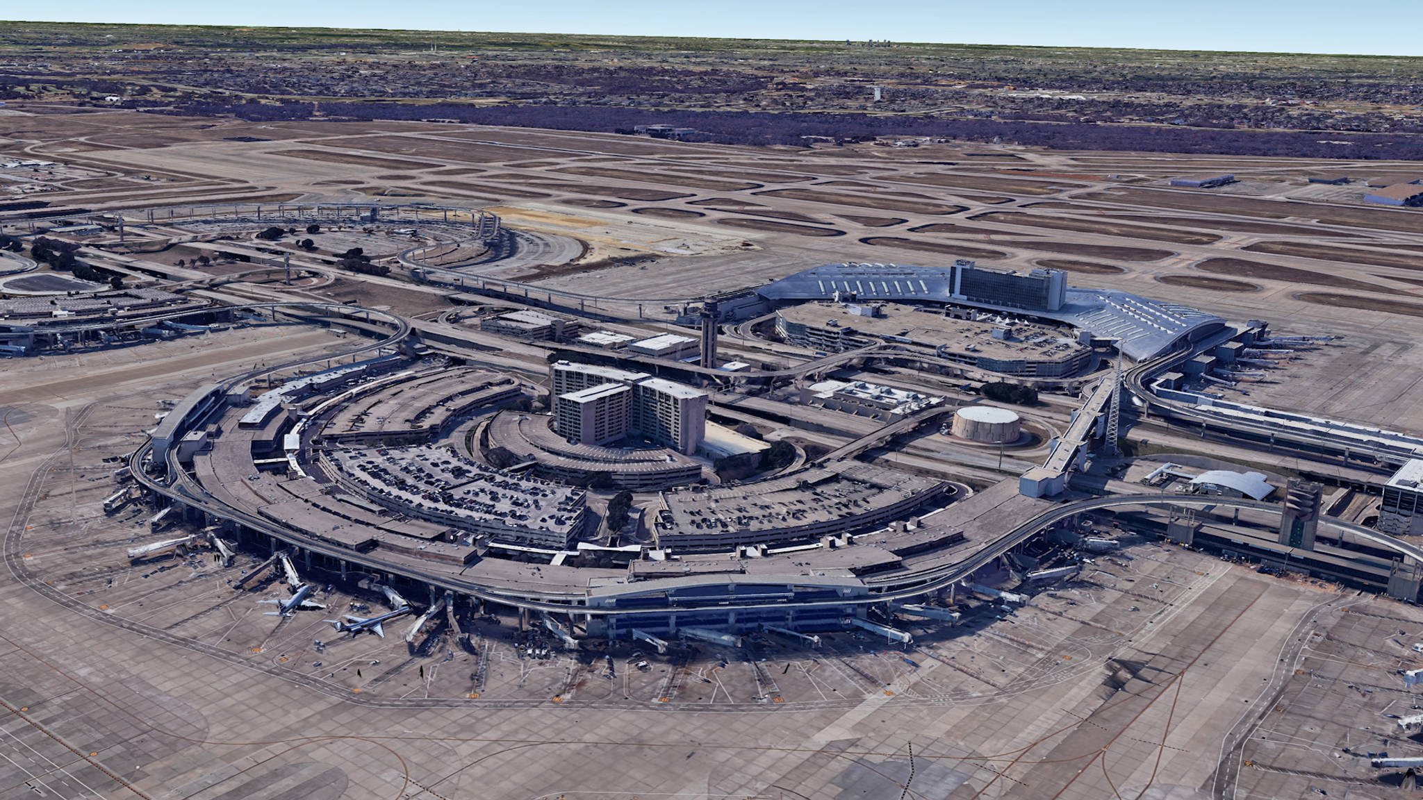  Aerial View of Dallas Airport Parking