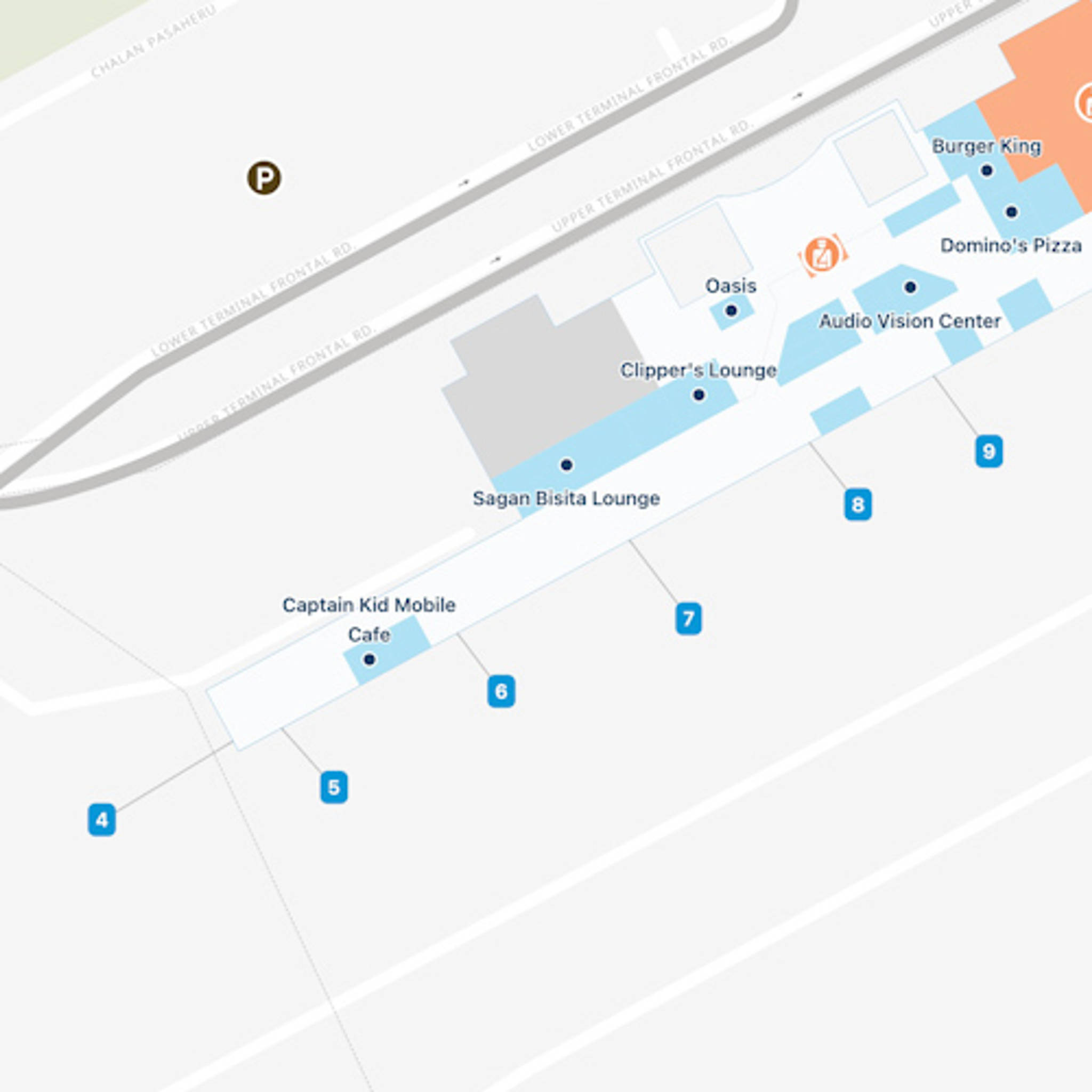 Guam Won Pat Airport GUM West Concourse Map