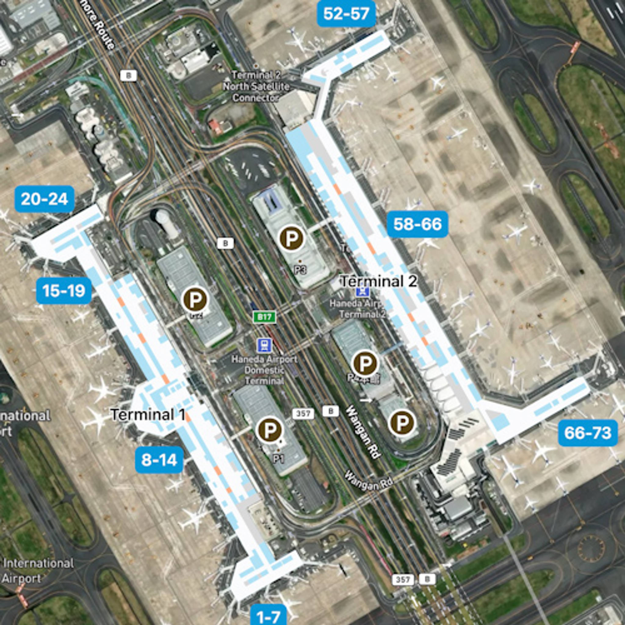 Tokyo Haneda Airport HND Terminal Overview Map