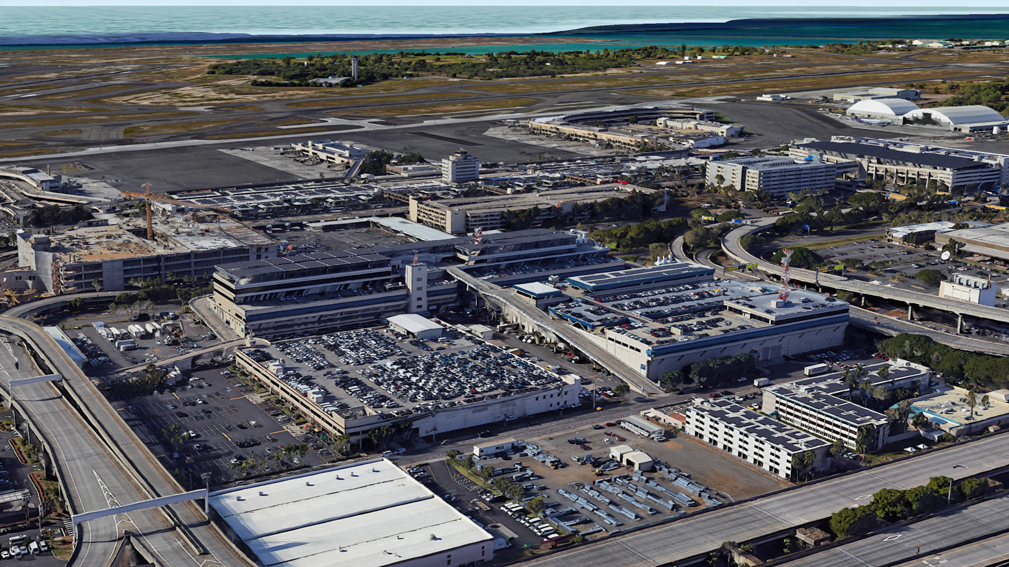  Aerial View of Honolulu Airport Parking