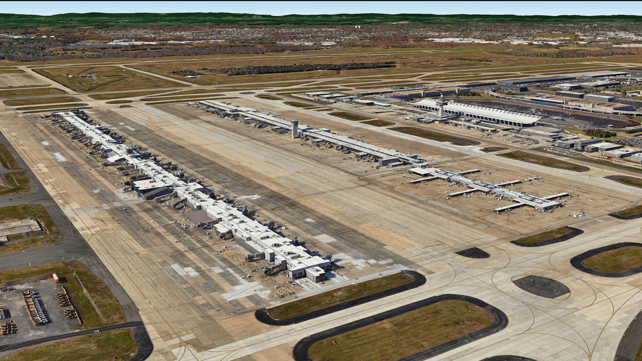 Aerial View of Washington Dulles Airport