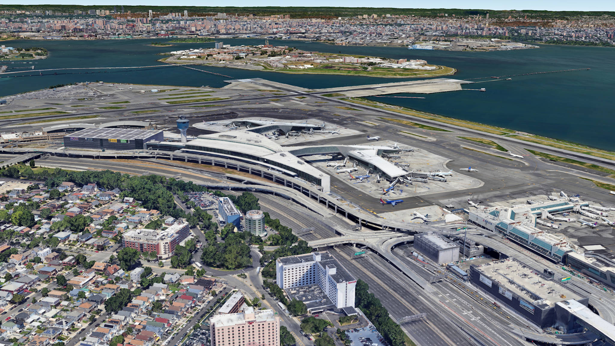 Aerial View of LaGuardia Airport Parking