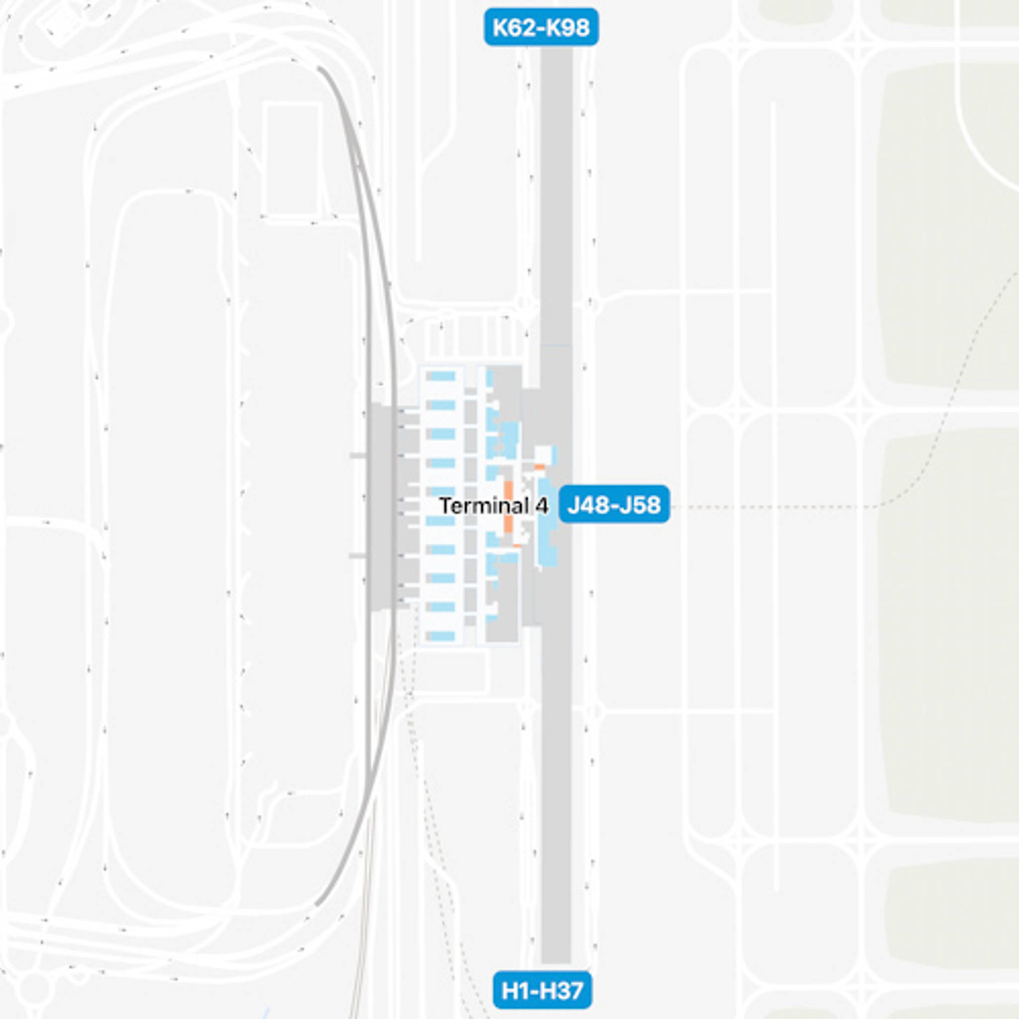 Madrid Barajas Airport MAD Terminal 4 Map