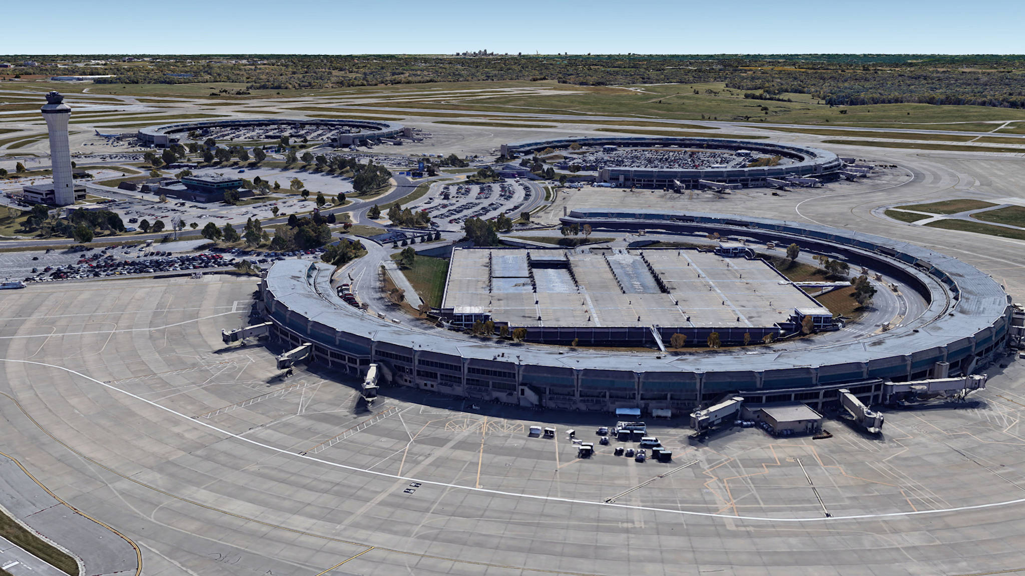 Aerial View of Kansas City Airport