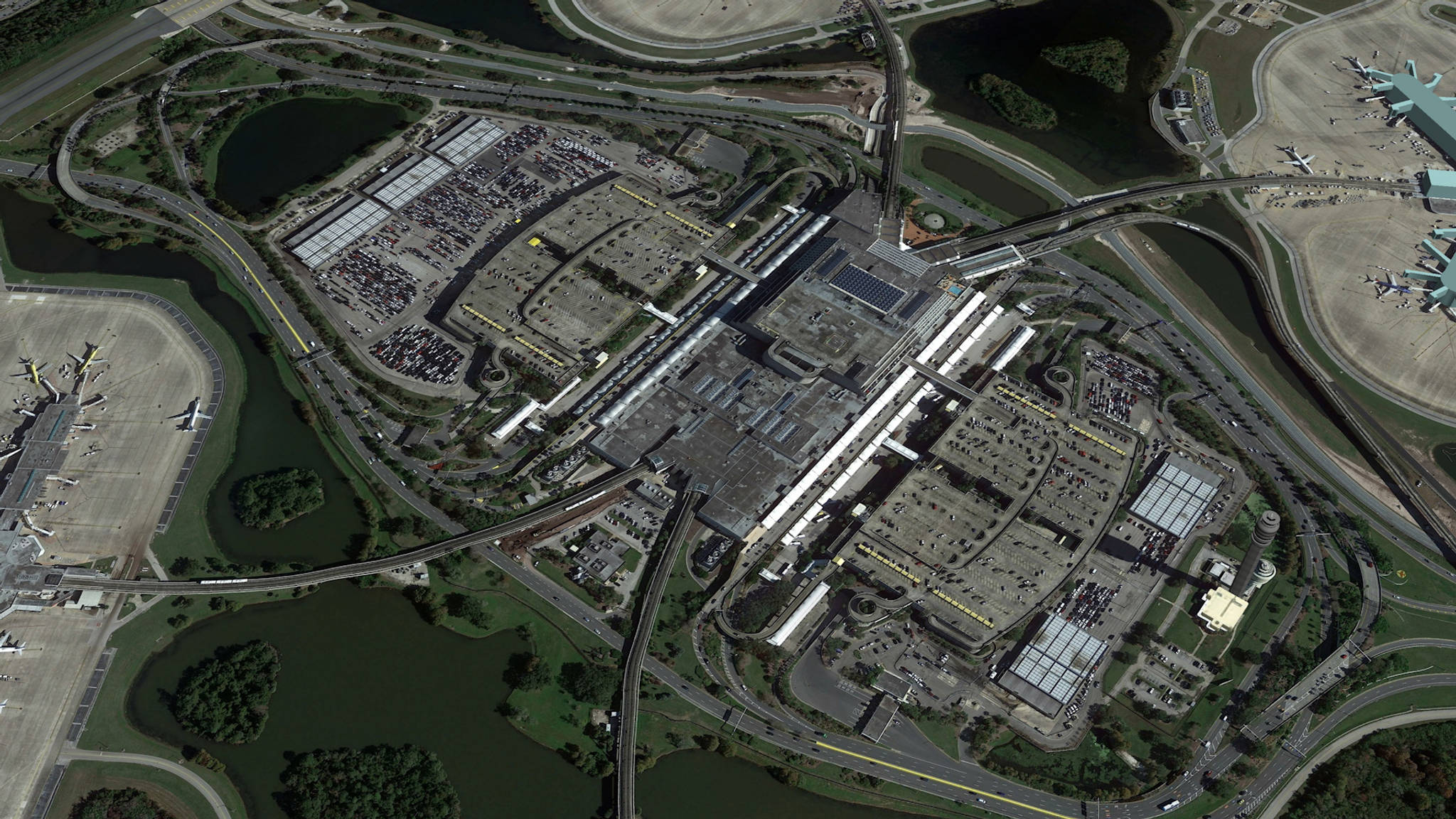  Aerial View of Orlando Airport Parking