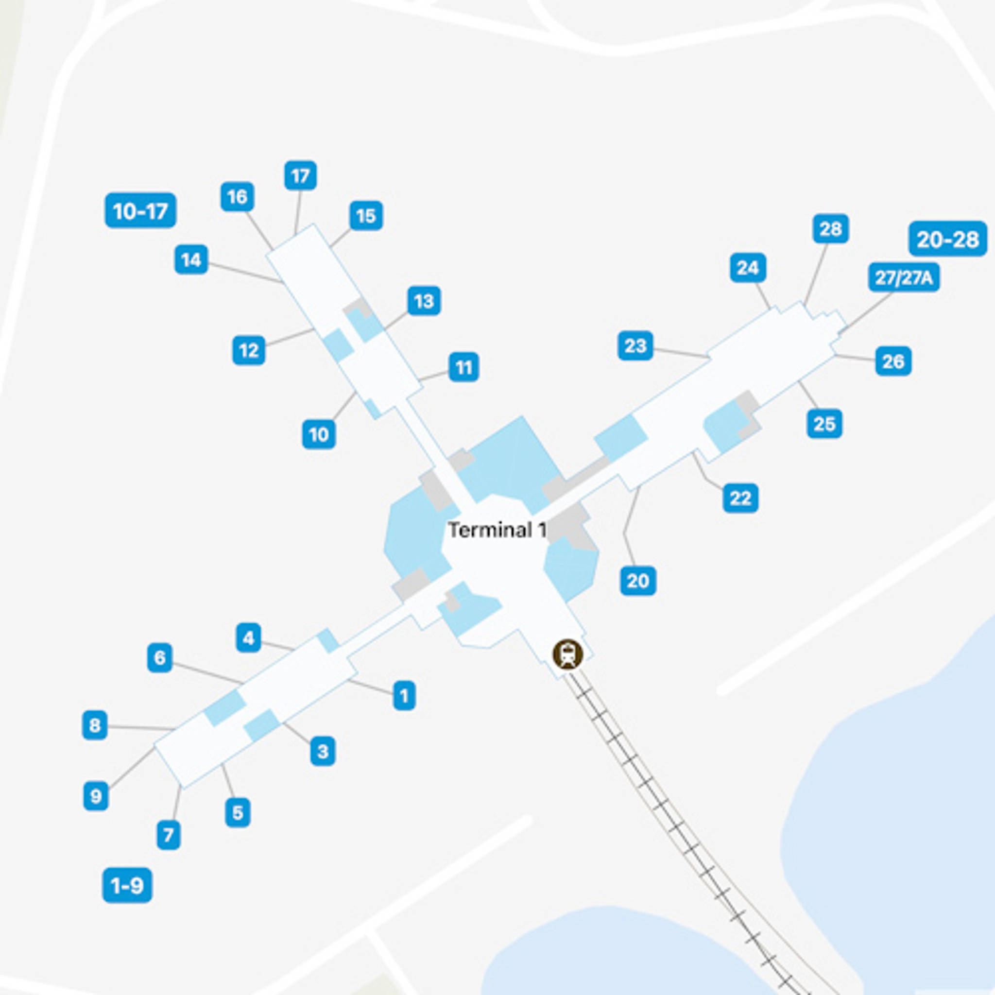 Orlando Airport MCO Airside A Map