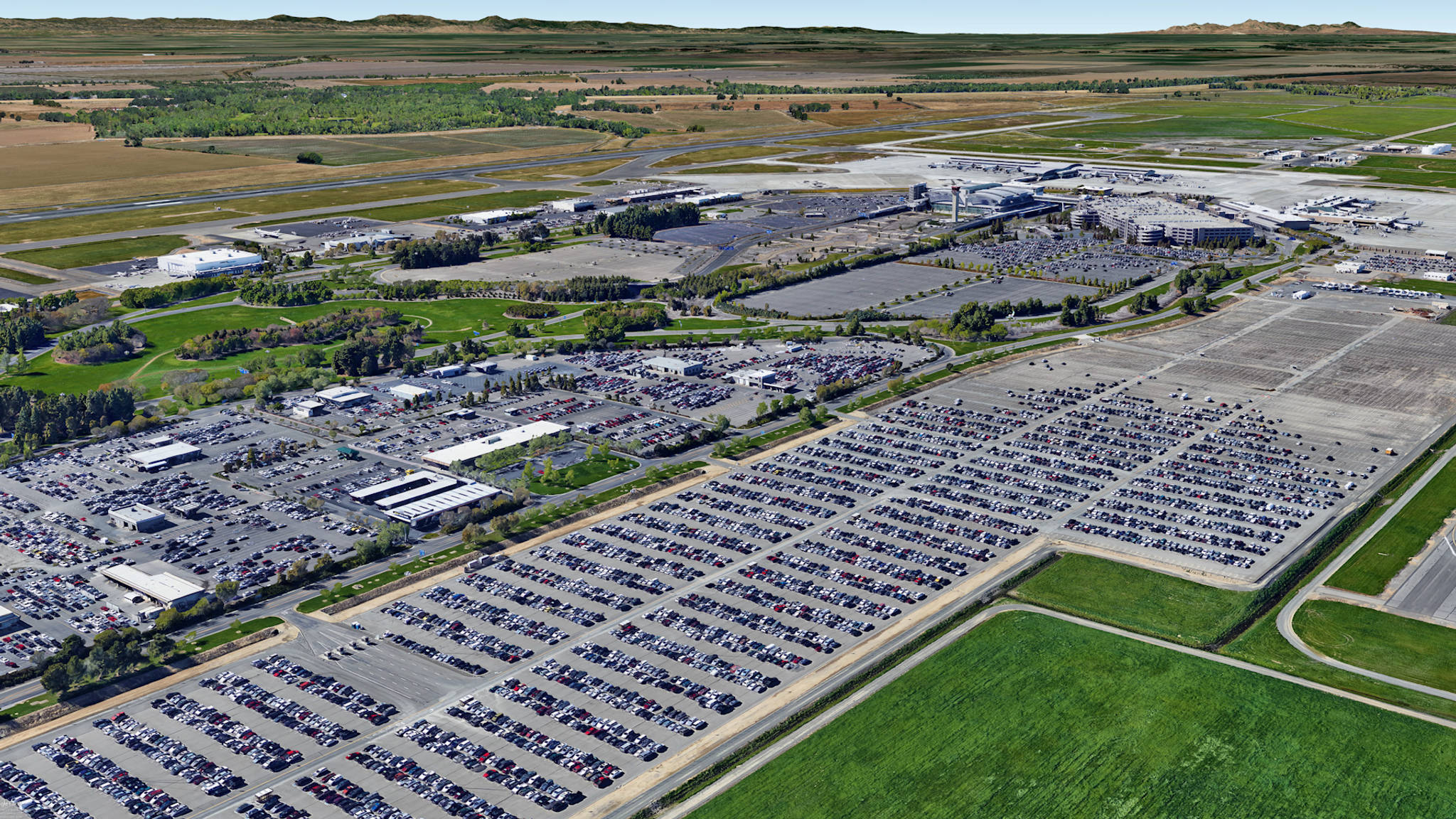  Aerial View of Sacramento Airport Parking