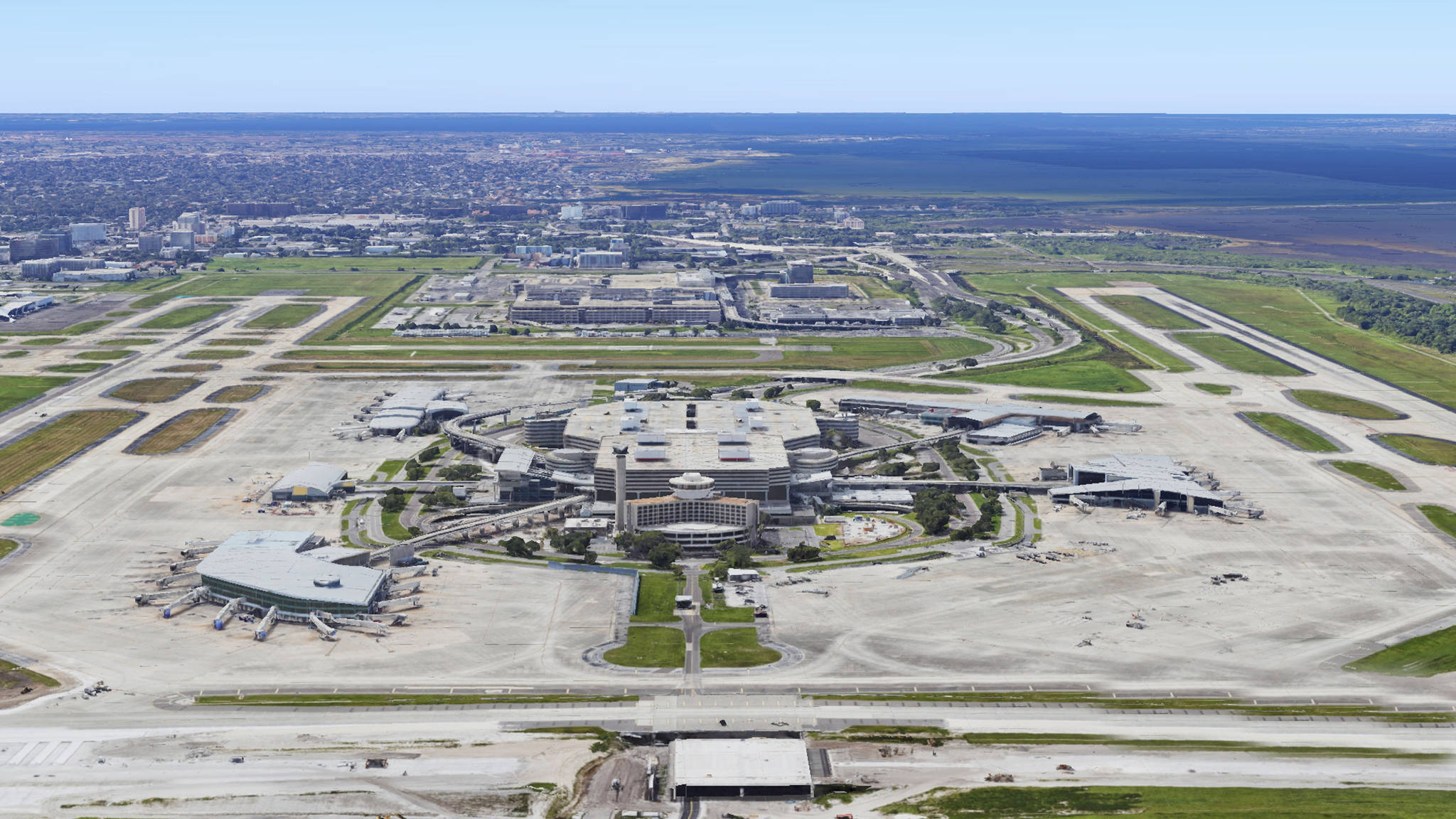 Aerial View of Tampa Airport